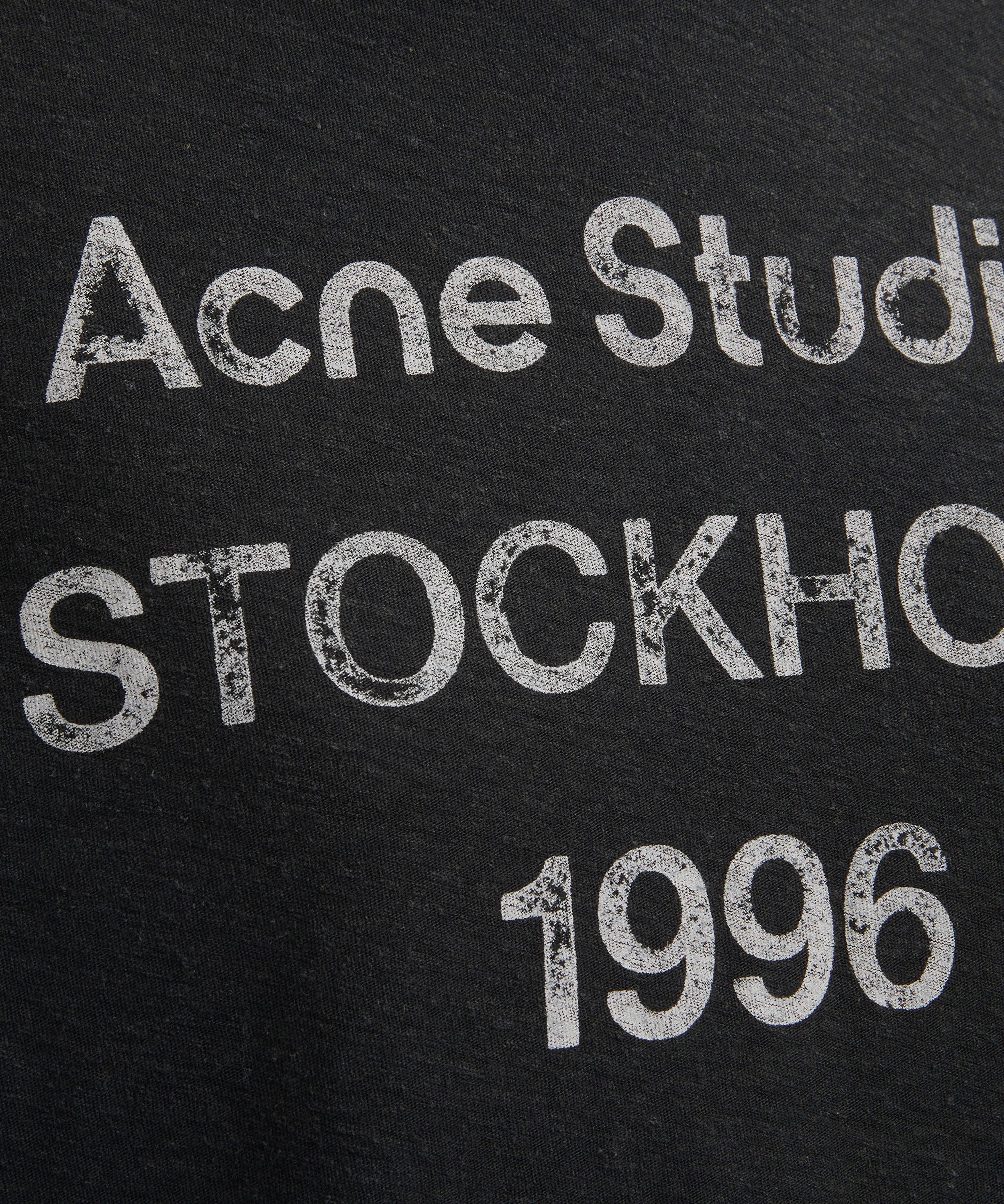 Acne Studios - Faded Black Logo T-Shirt image number 4