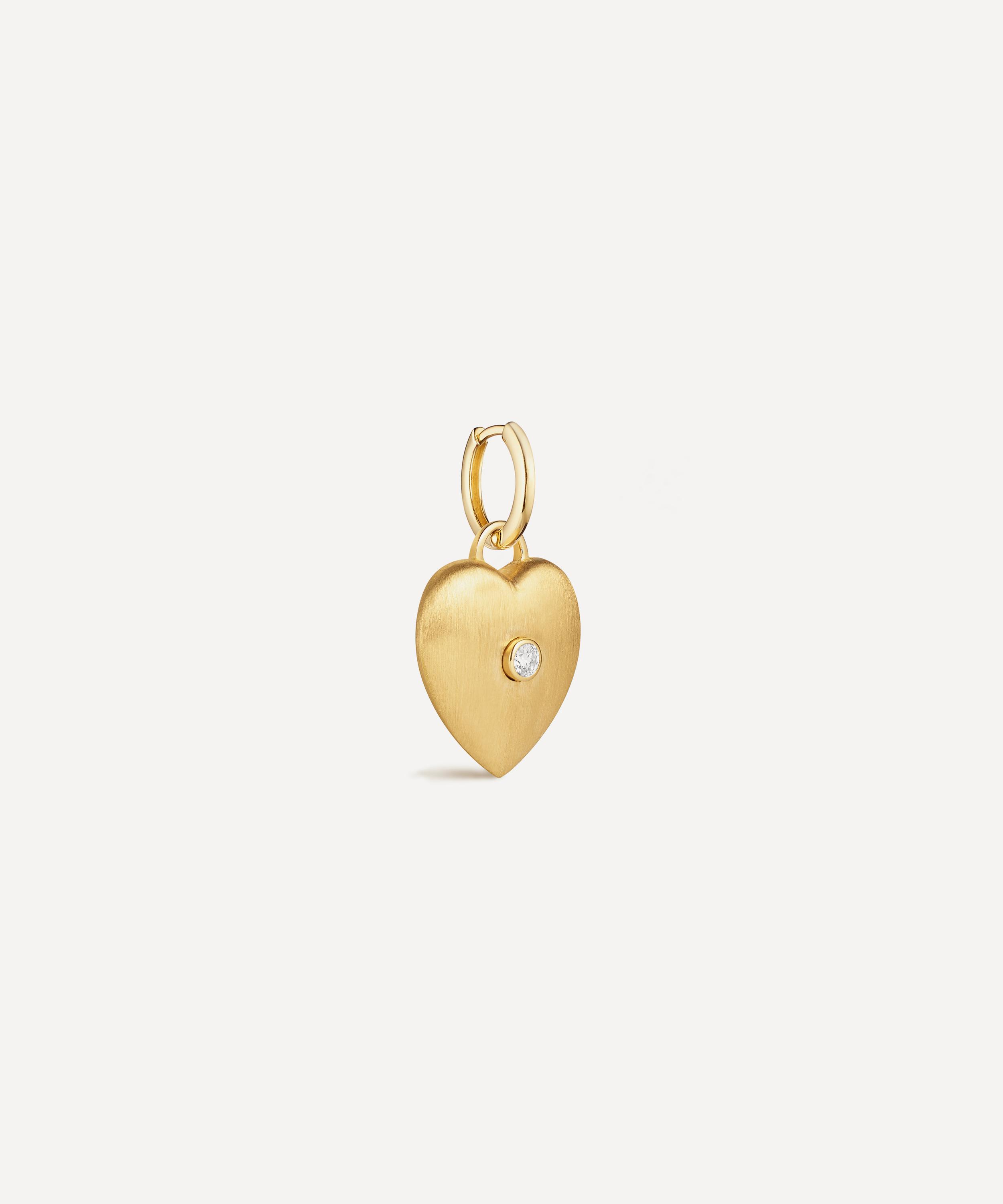 Marie Lichtenberg - 18ct Gold Diamond Heart Charm image number 2