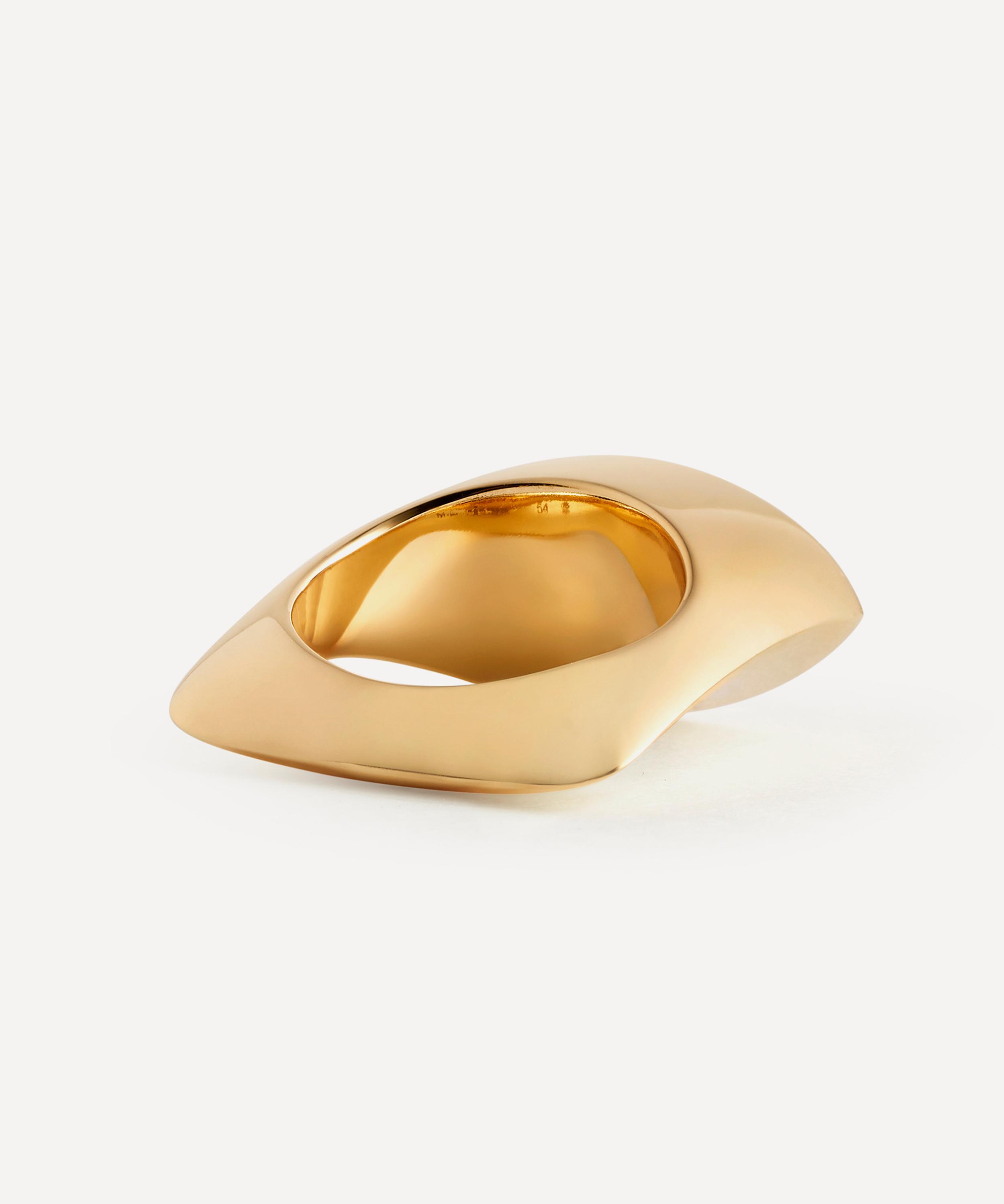 Marie Lichtenberg - 18ct Gold Diamond Evil Eye Ring image number 3