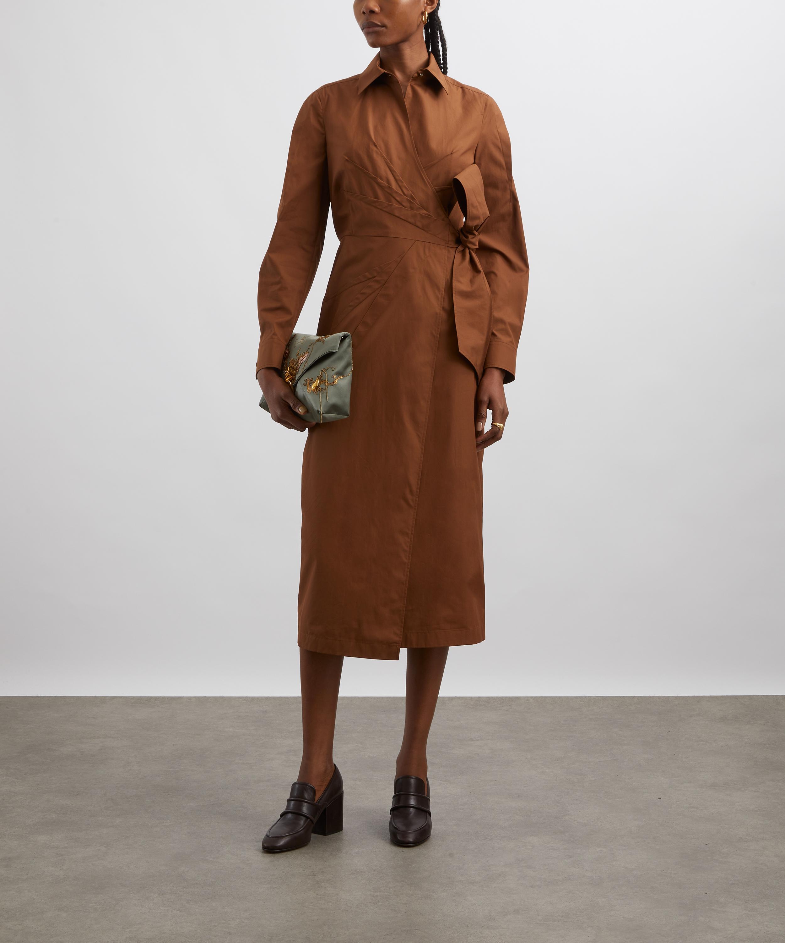 Max Mara - Agrume Cotton Crossover Dress image number 1