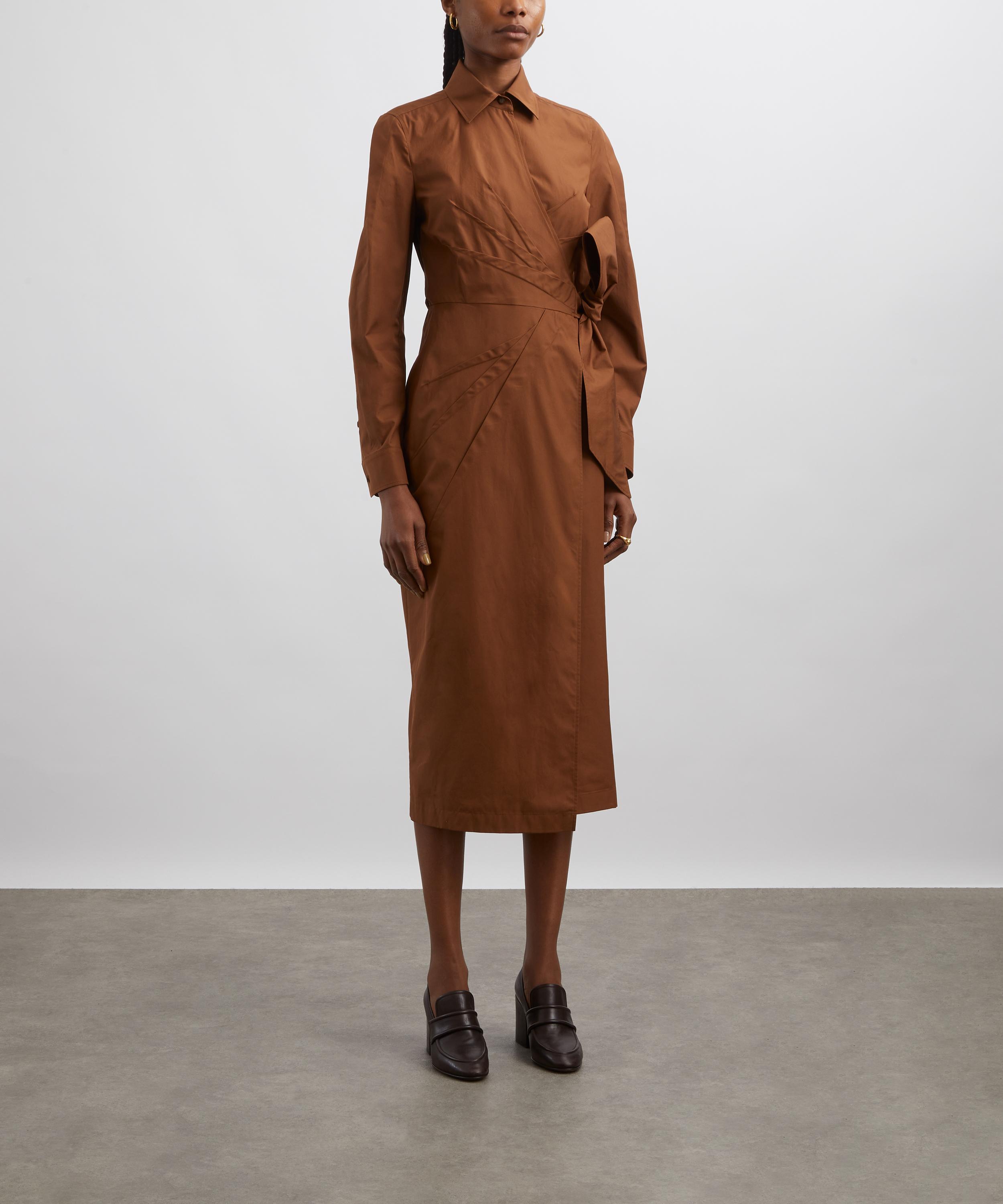 Max Mara - Agrume Cotton Crossover Dress image number 2