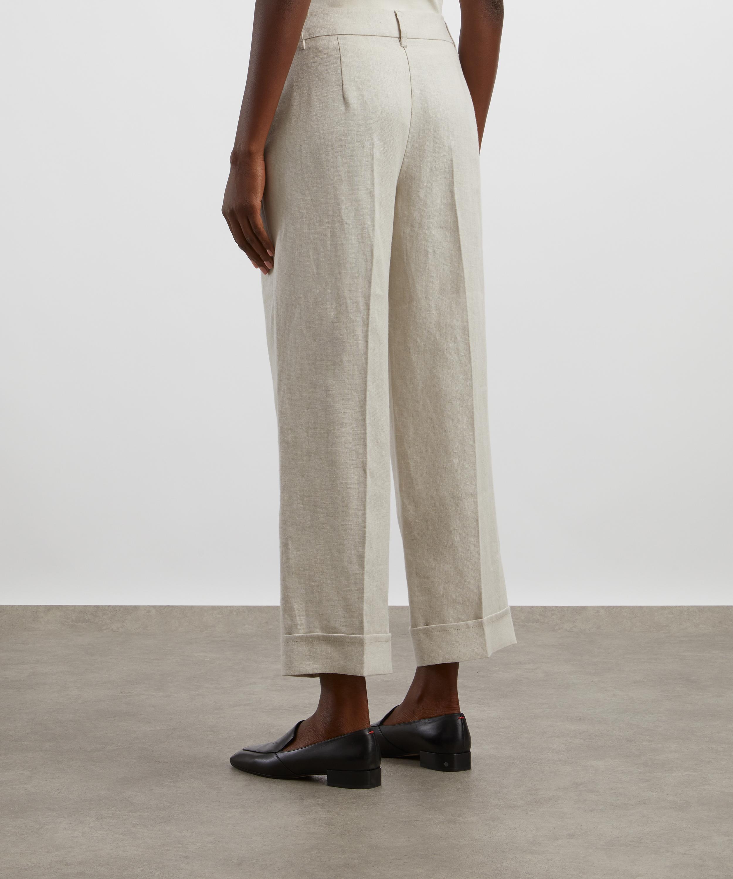 S Max Mara - Anselmo Wide Leg Linen Trousers image number 3