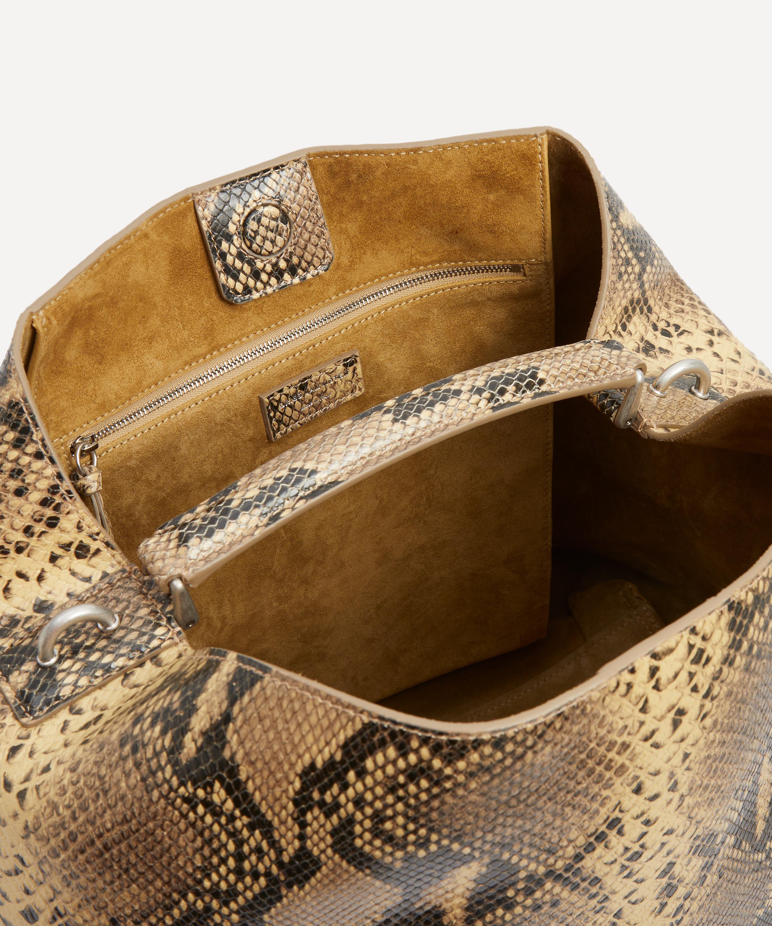 関税送料込Dries Van Noten Python Leather Shoulder Bag Dries Van Noten Grip Snake-Print Leather Tote Bag | Neiman