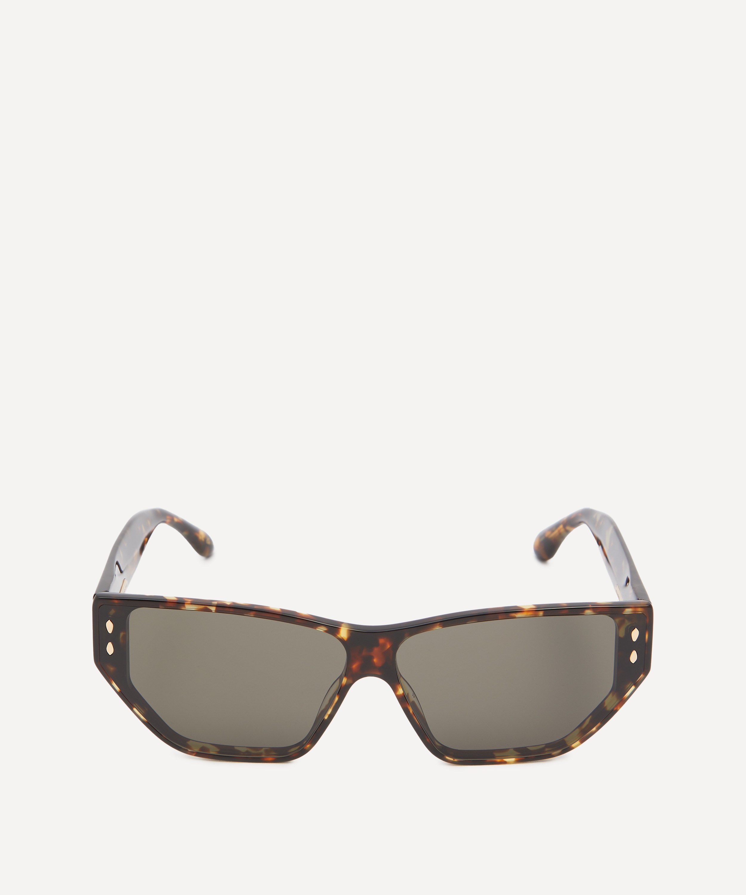 Isabel Marant - Acetate Rectangular Cat Eye Havana Sunglasses