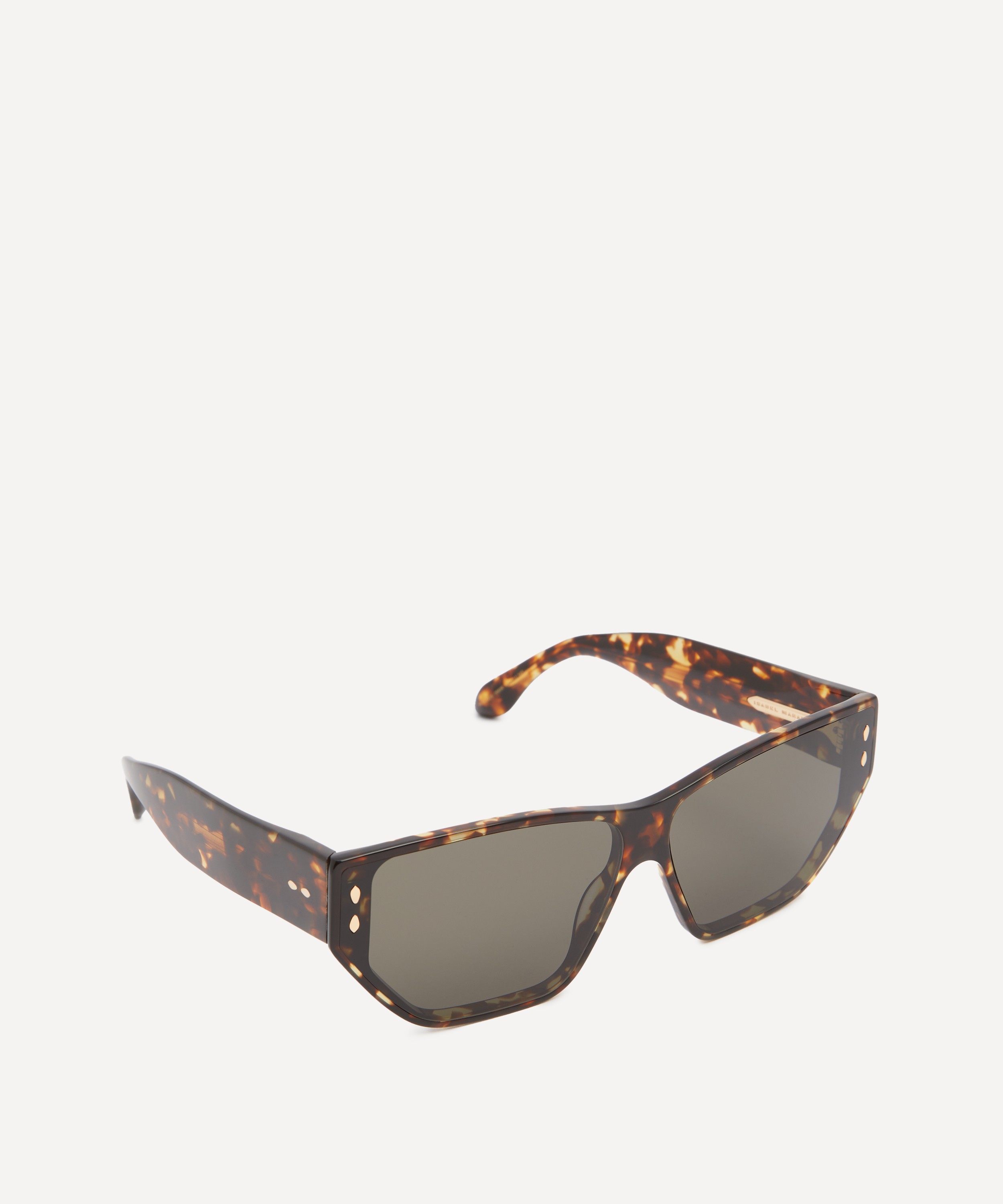 Isabel Marant - Acetate Rectangular Cat Eye Havana Sunglasses image number 1