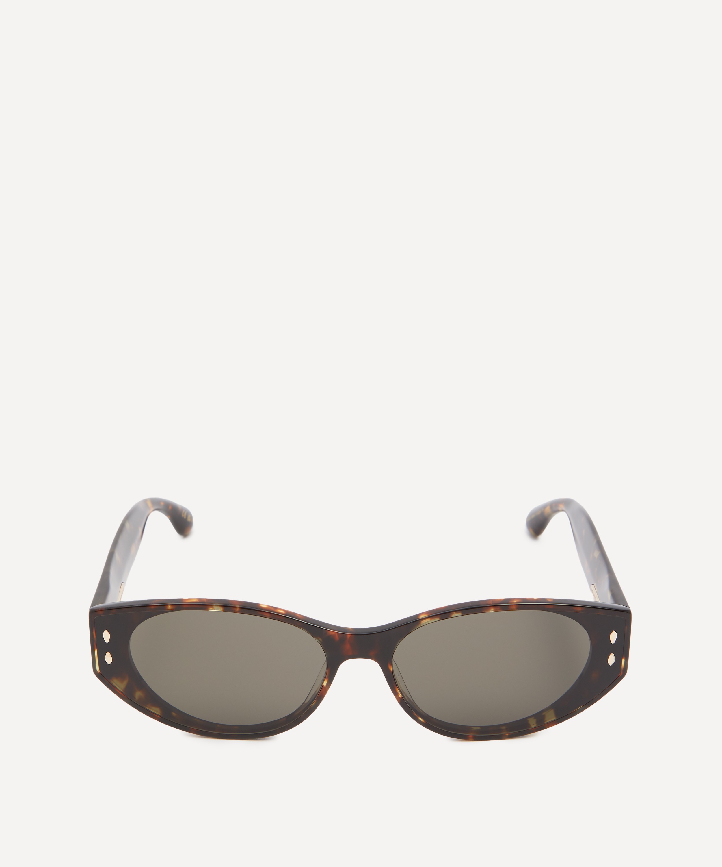 Isabel Marant - Acetate Oval Cat Eye Havana Sunglasses