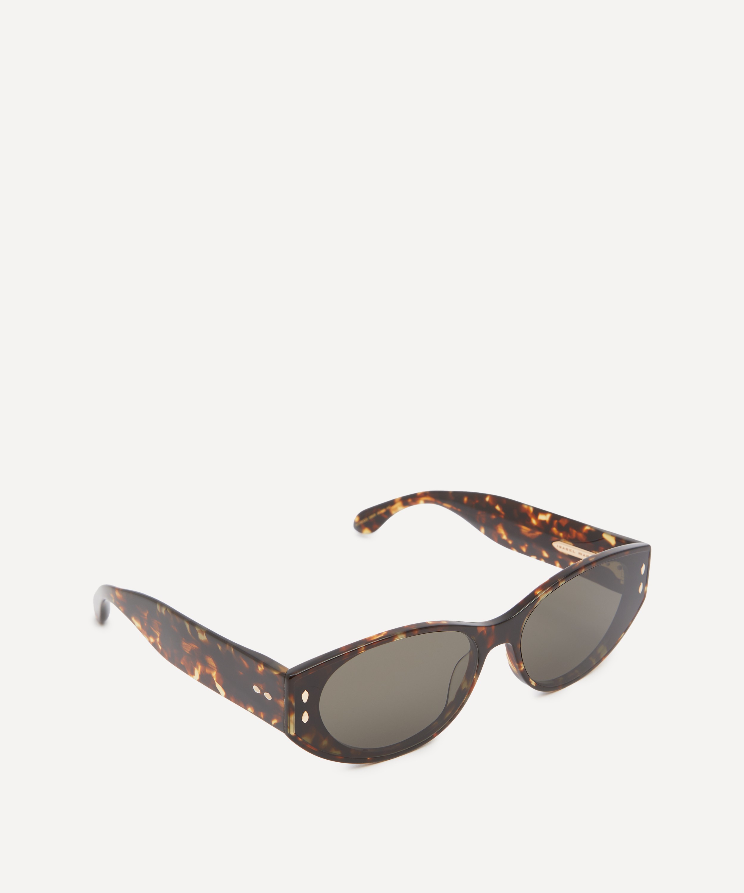 Isabel Marant - Acetate Oval Cat Eye Havana Sunglasses image number 1