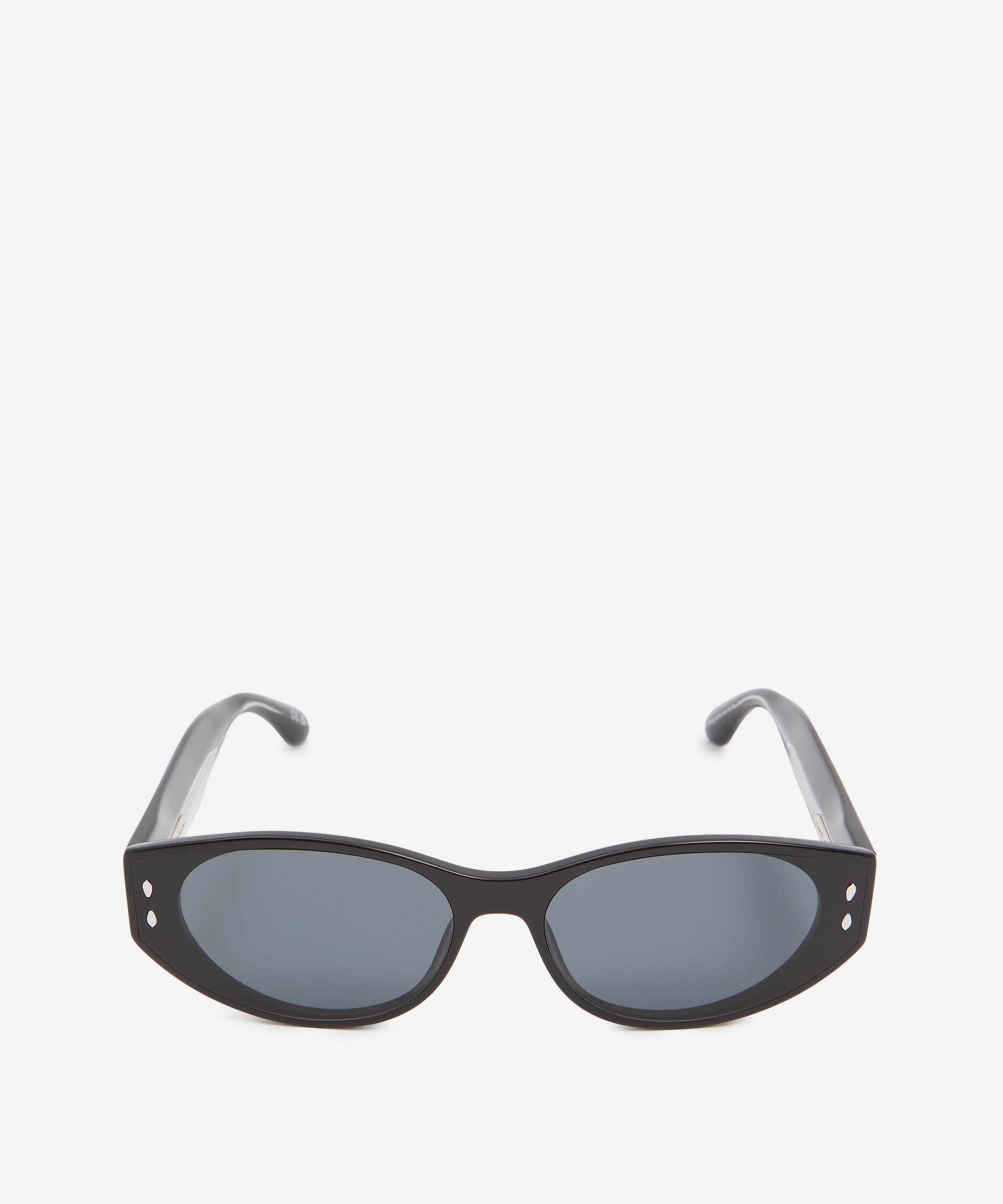 Isabel Marant - Acetate Oval Cat Eye Black Sunglasses image number 0