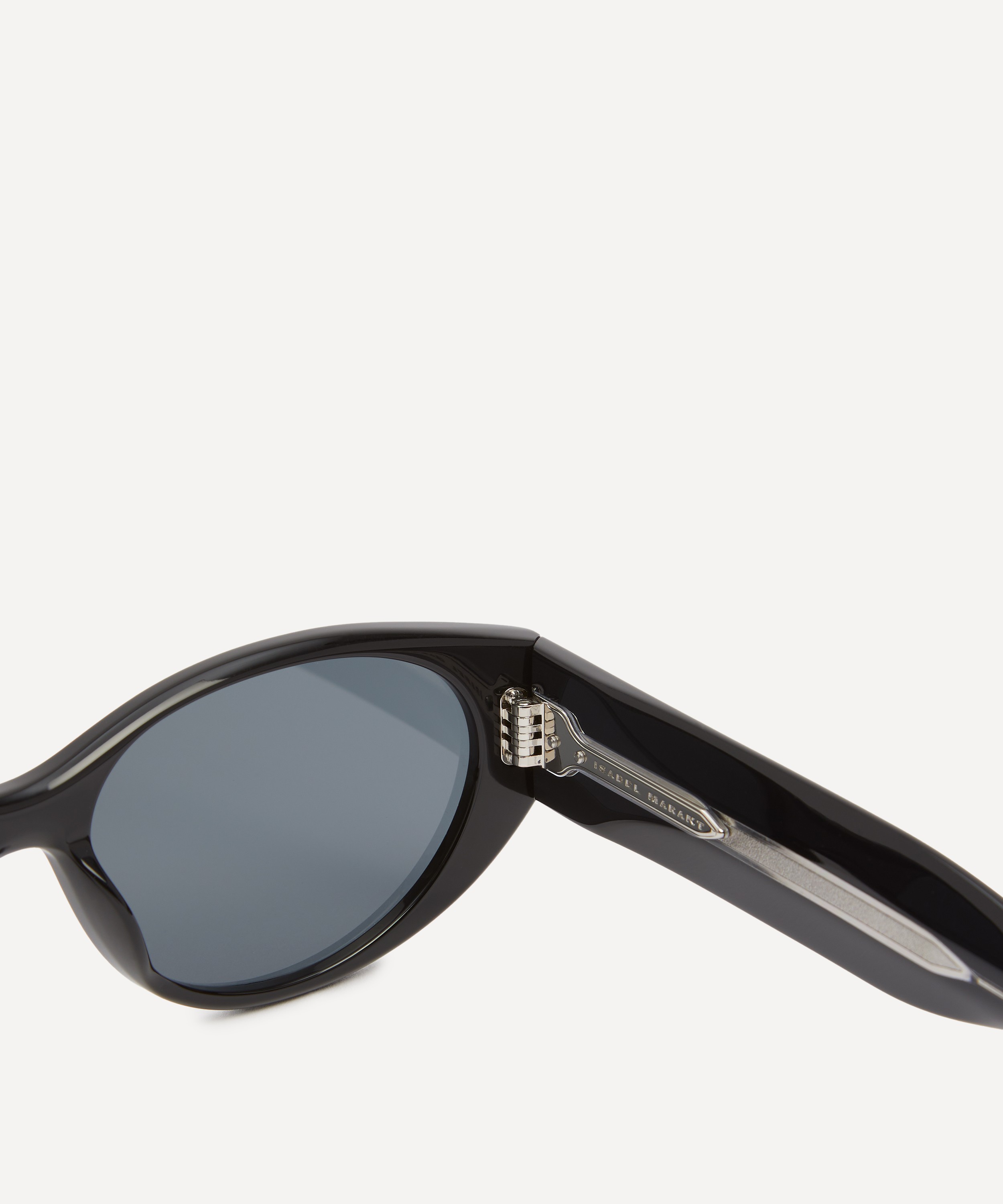 Isabel Marant - Acetate Oval Cat Eye Black Sunglasses image number 2