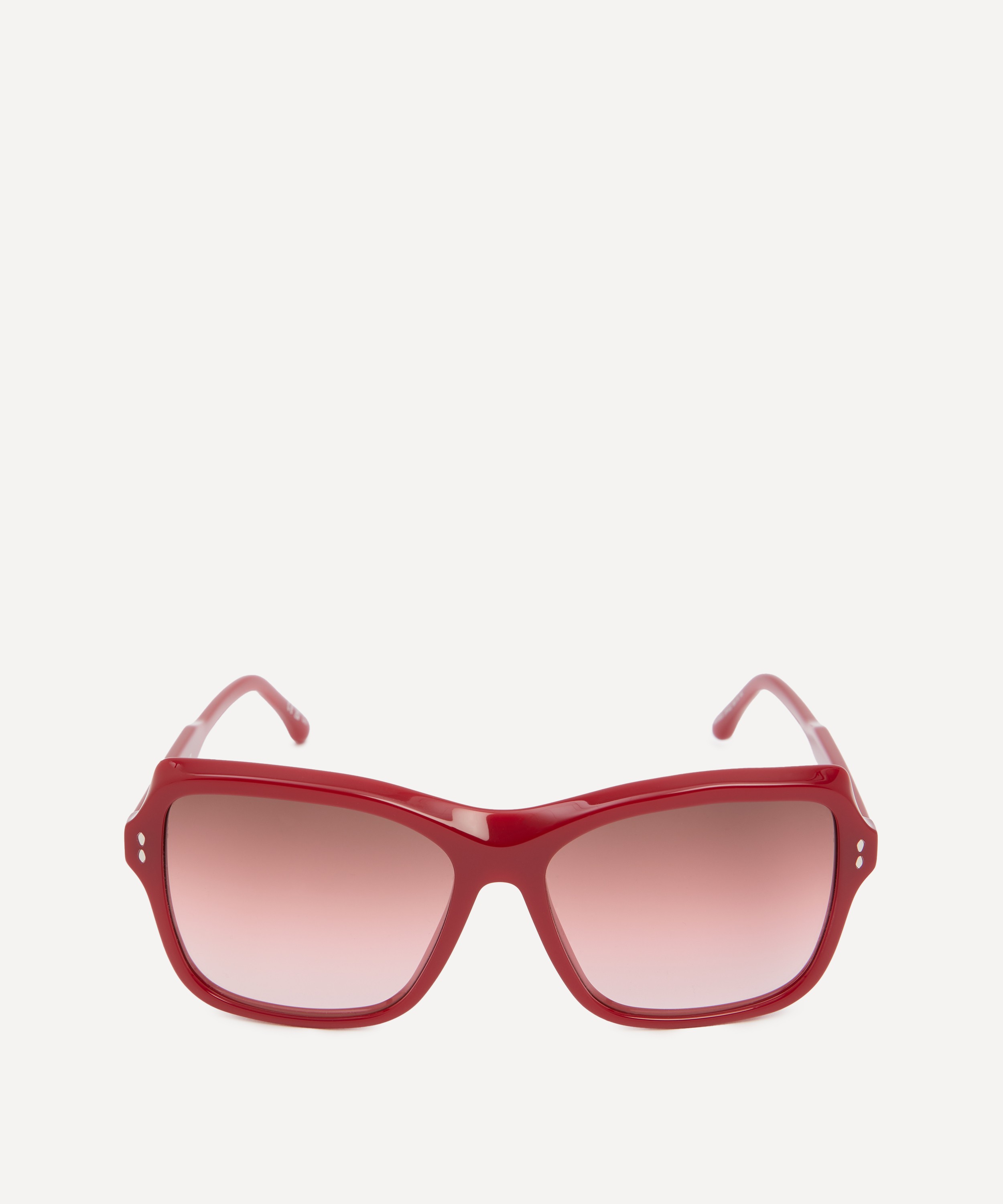 Isabel Marant - Acetate Square Burgundy Sunglasses