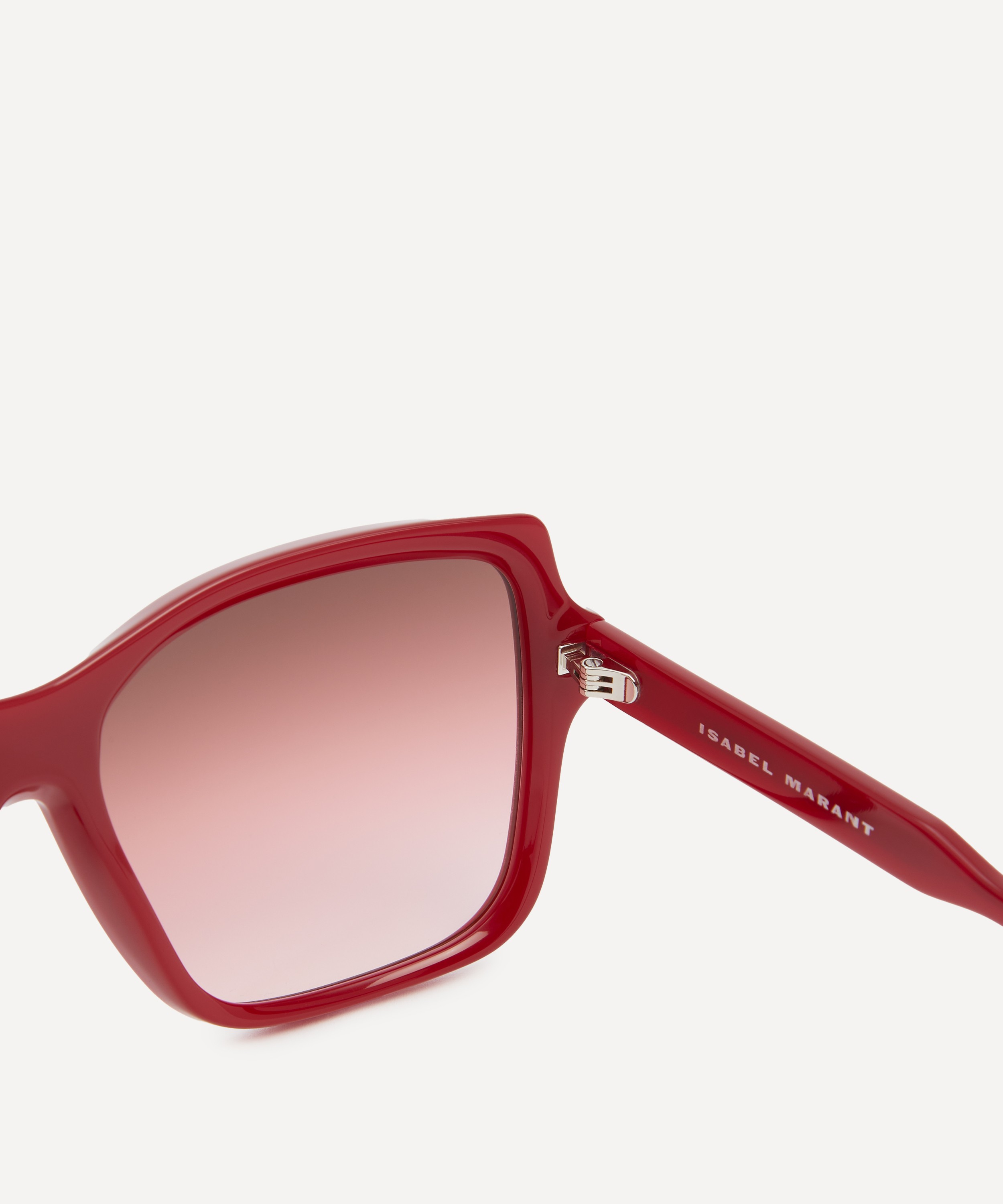 Isabel Marant - Acetate Square Burgundy Sunglasses image number 2