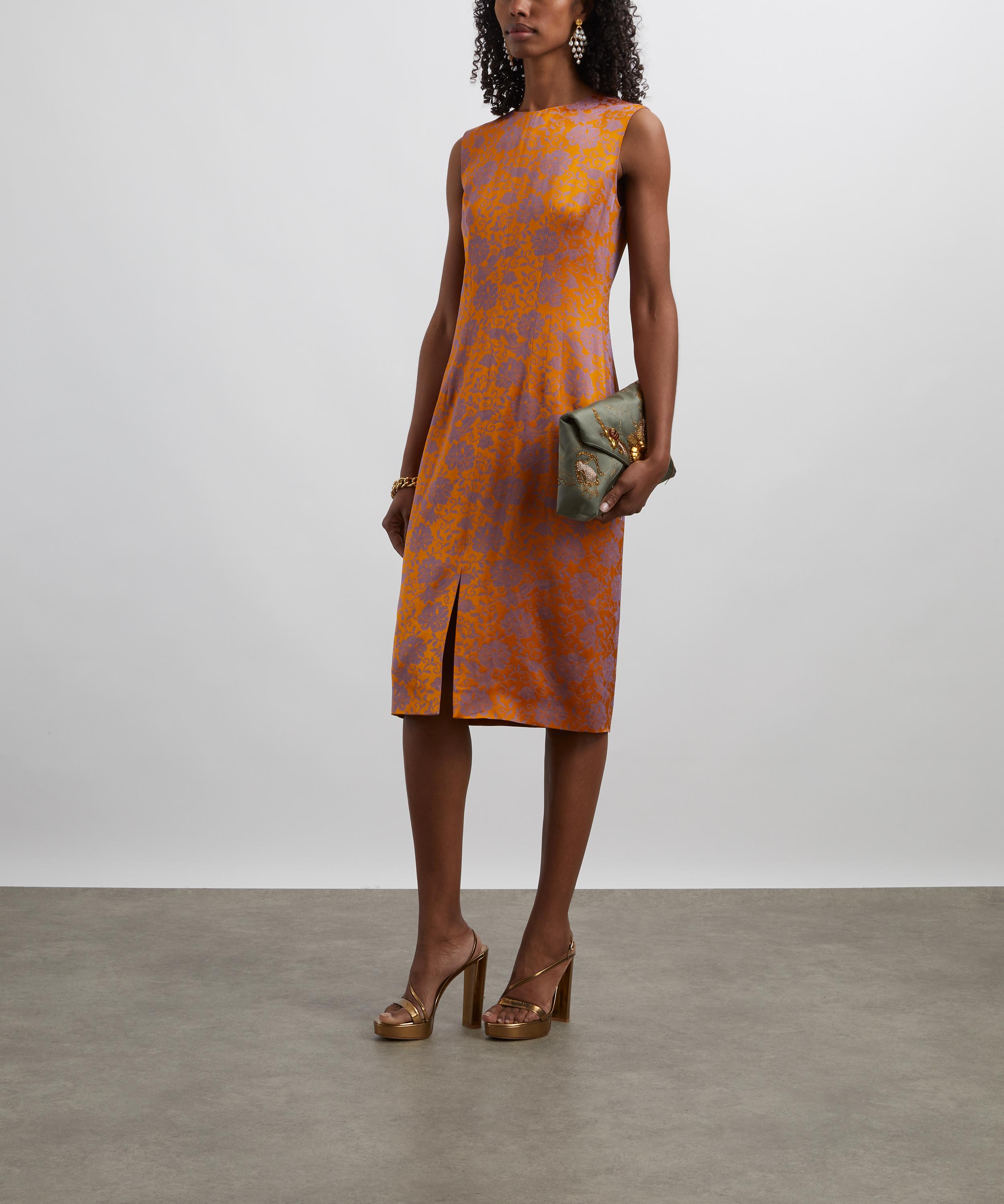 Dries Van Noten - Floral Jacquard Midi Dress image number 1