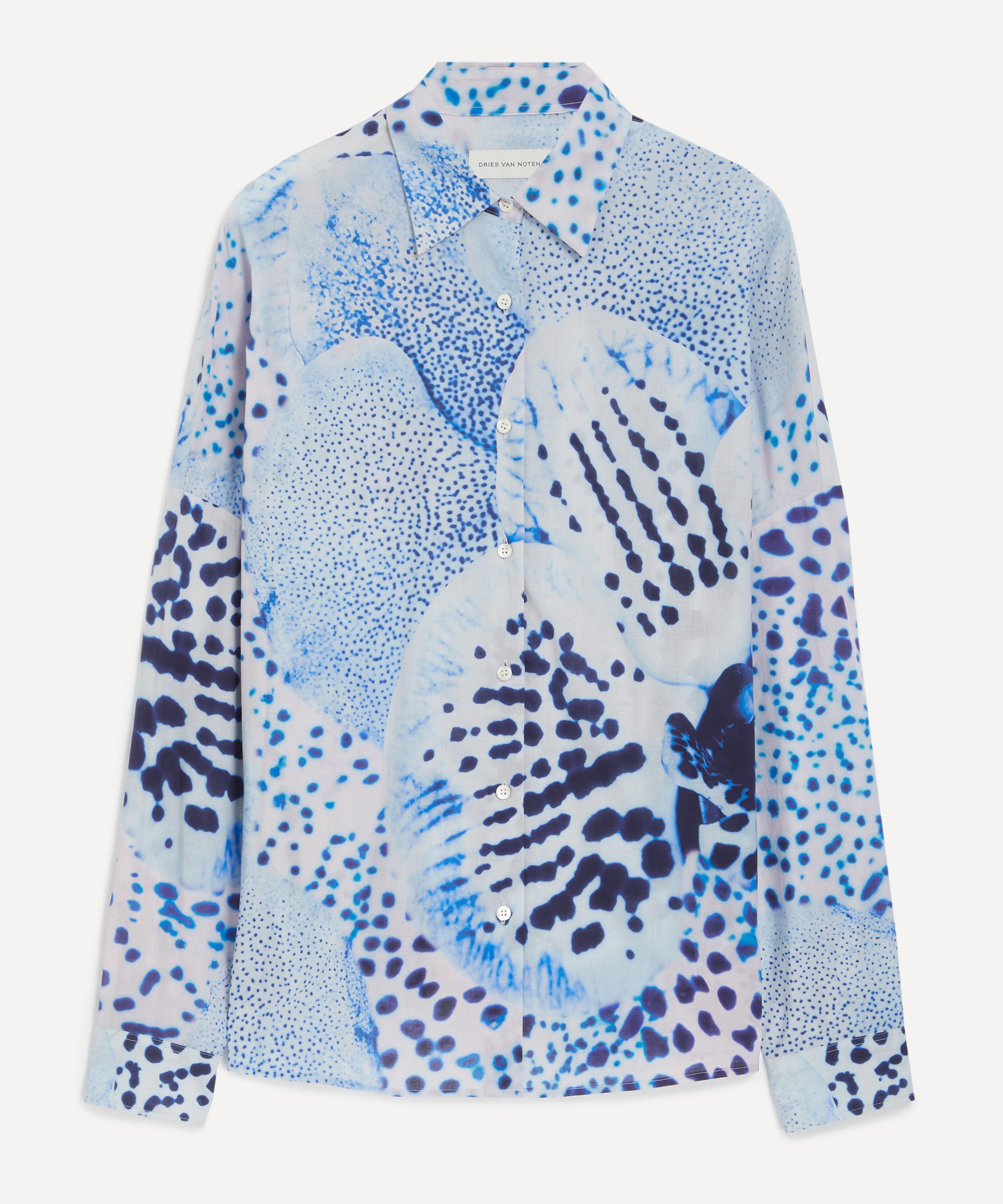 Dries Van Noten - Orchid Petal Cotton Shirt image number 0