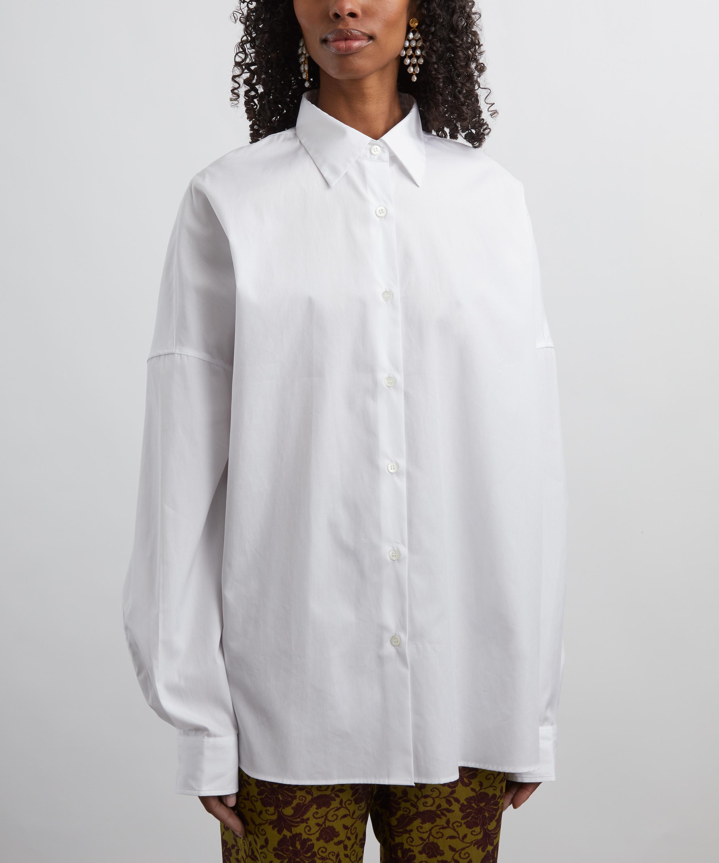 Dries Van Noten - Oversized Cotton Poplin Shirt image number 2