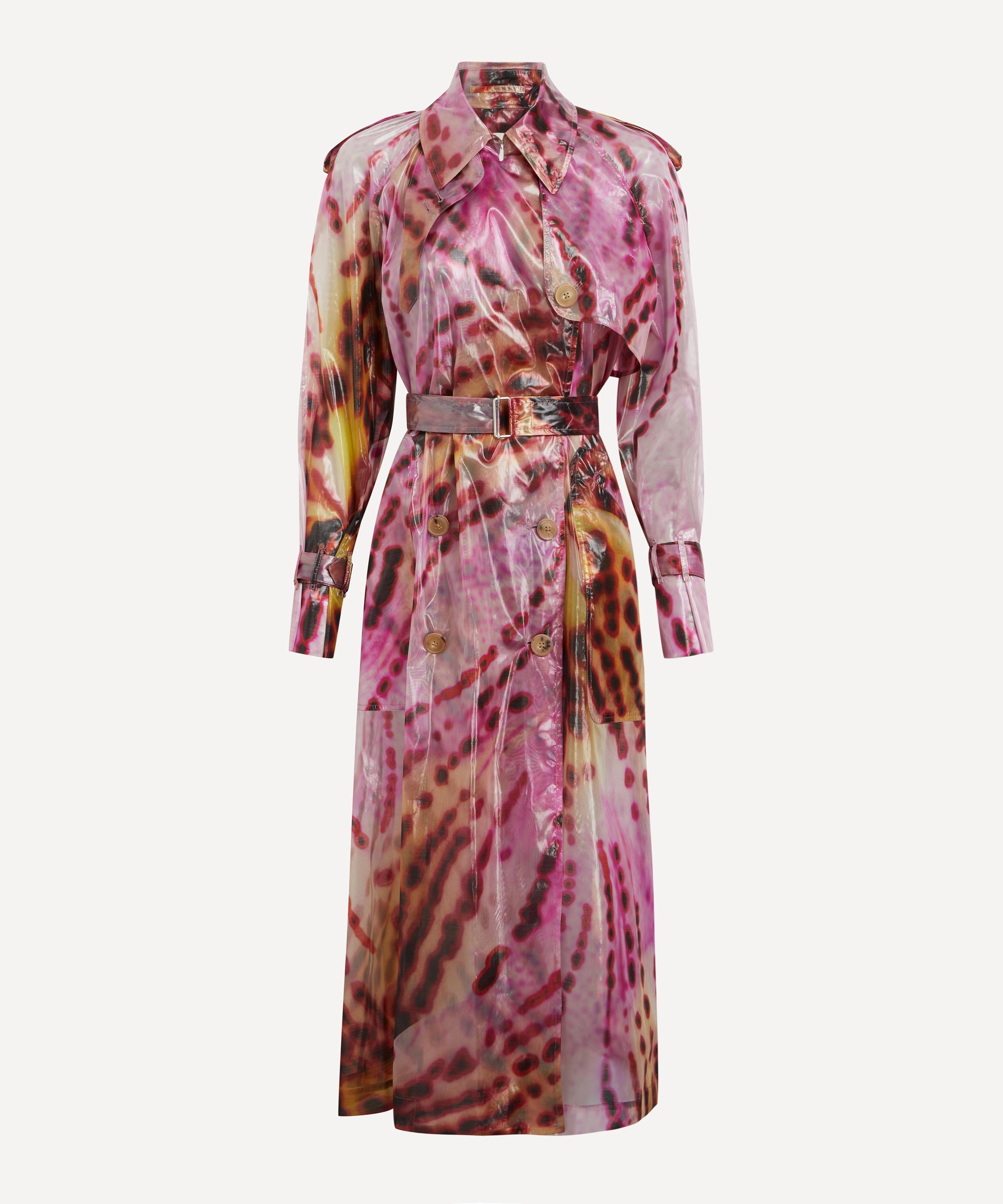 Dries Van Noten - Orchid Petal Printed Trench Coat image number 0