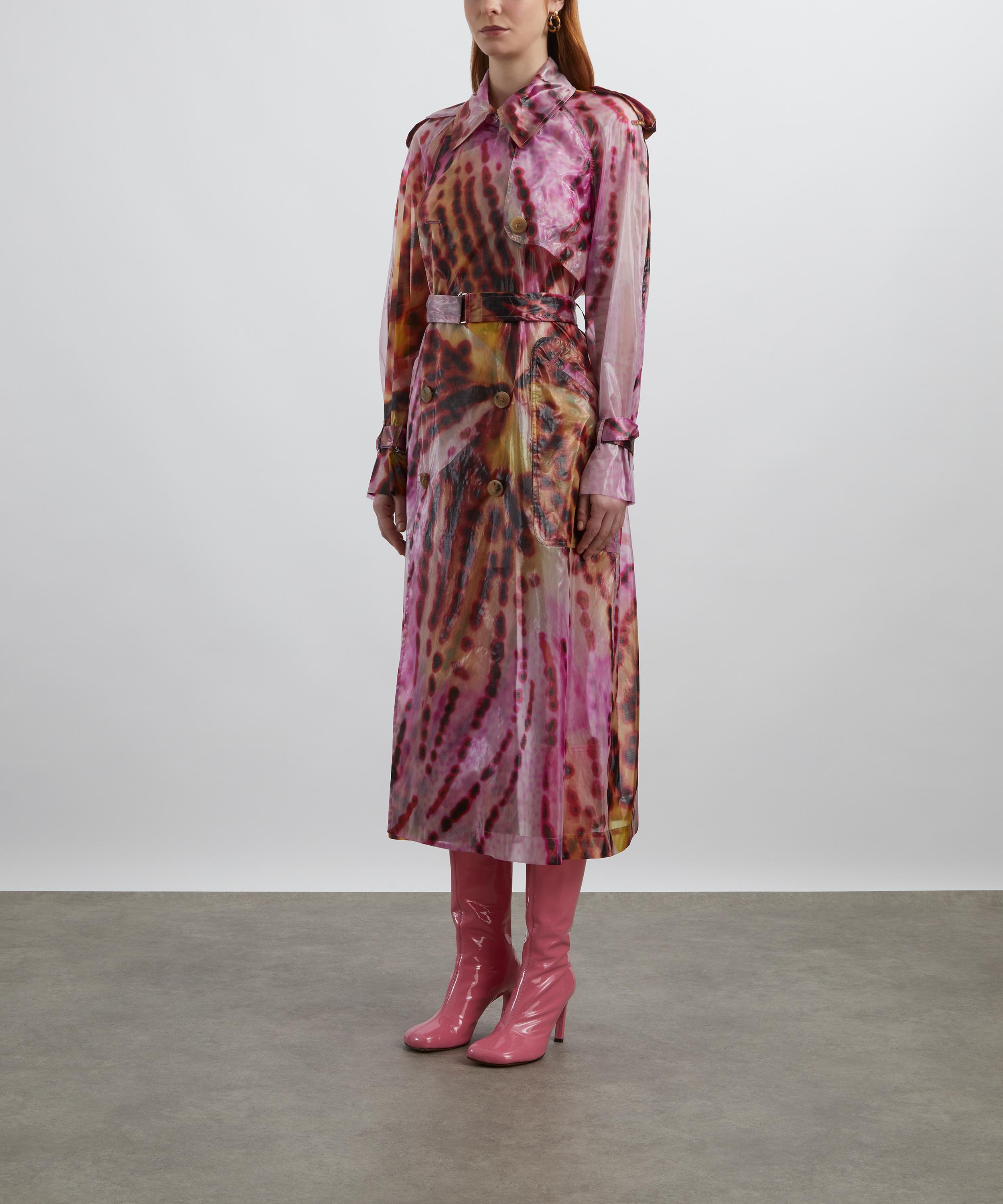 Dries Van Noten - Orchid Petal Printed Trench Coat image number 2