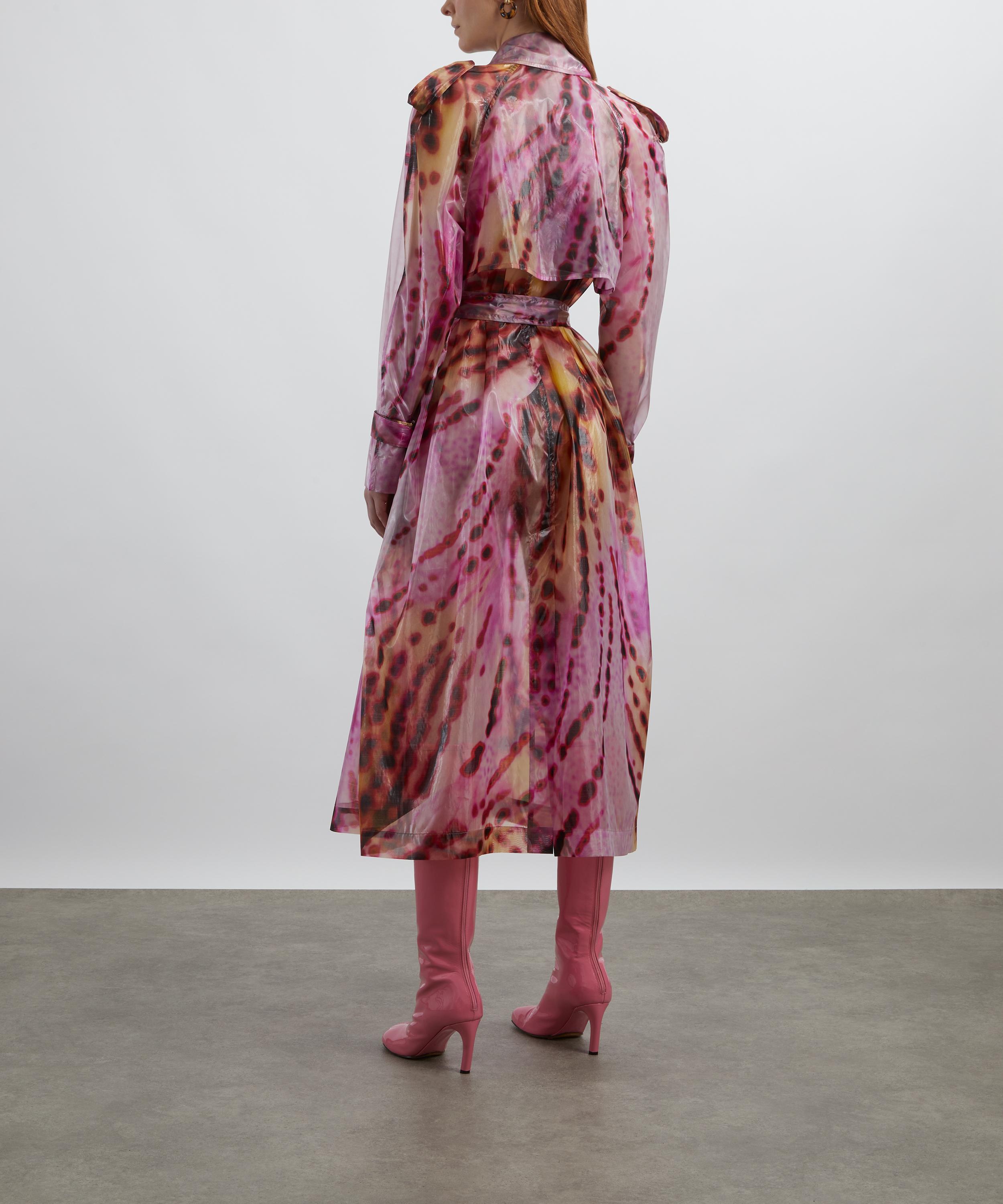 Dries Van Noten - Orchid Petal Printed Trench Coat image number 3