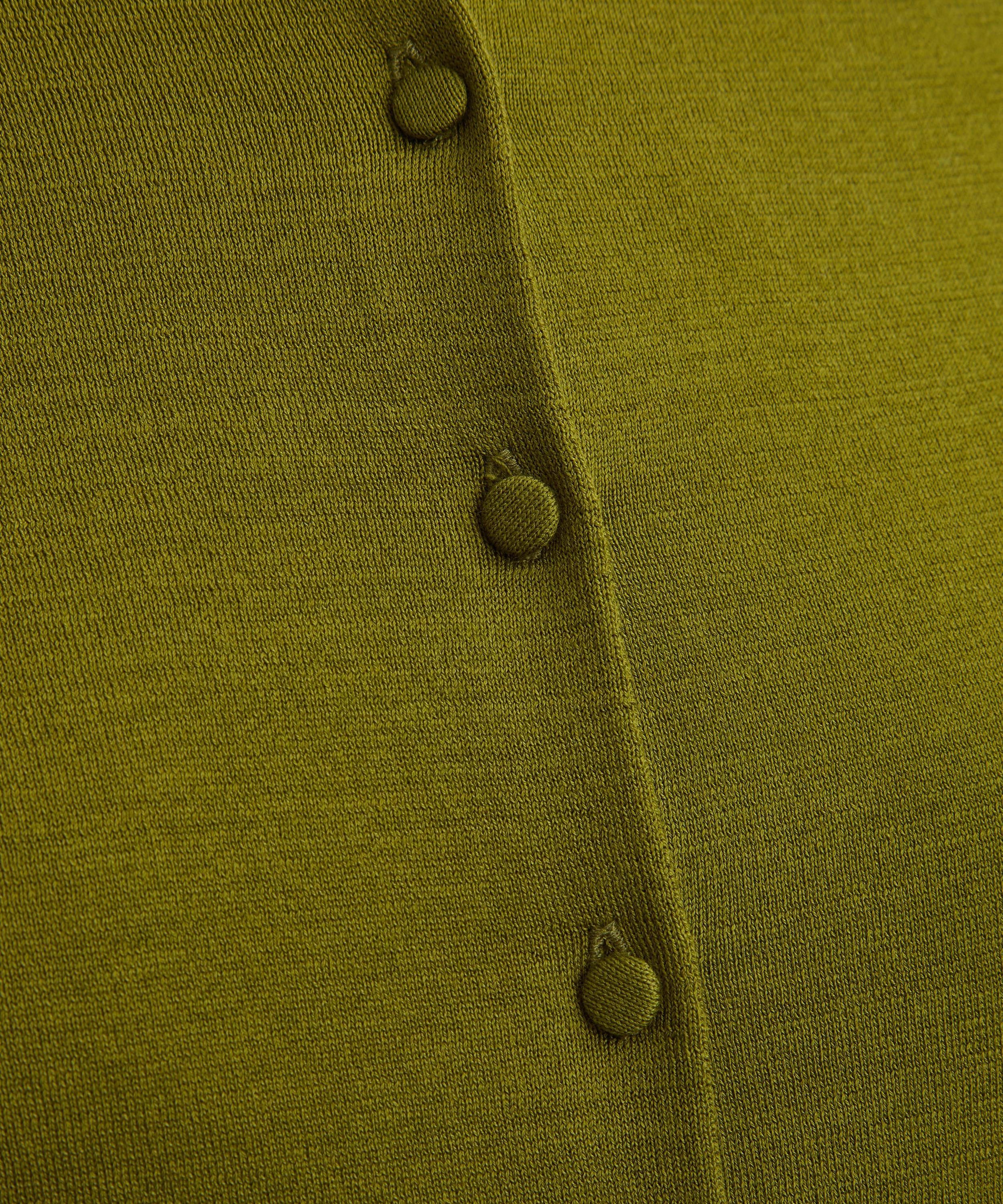 Dries Van Noten - Olive Cotton Cardigan image number 4