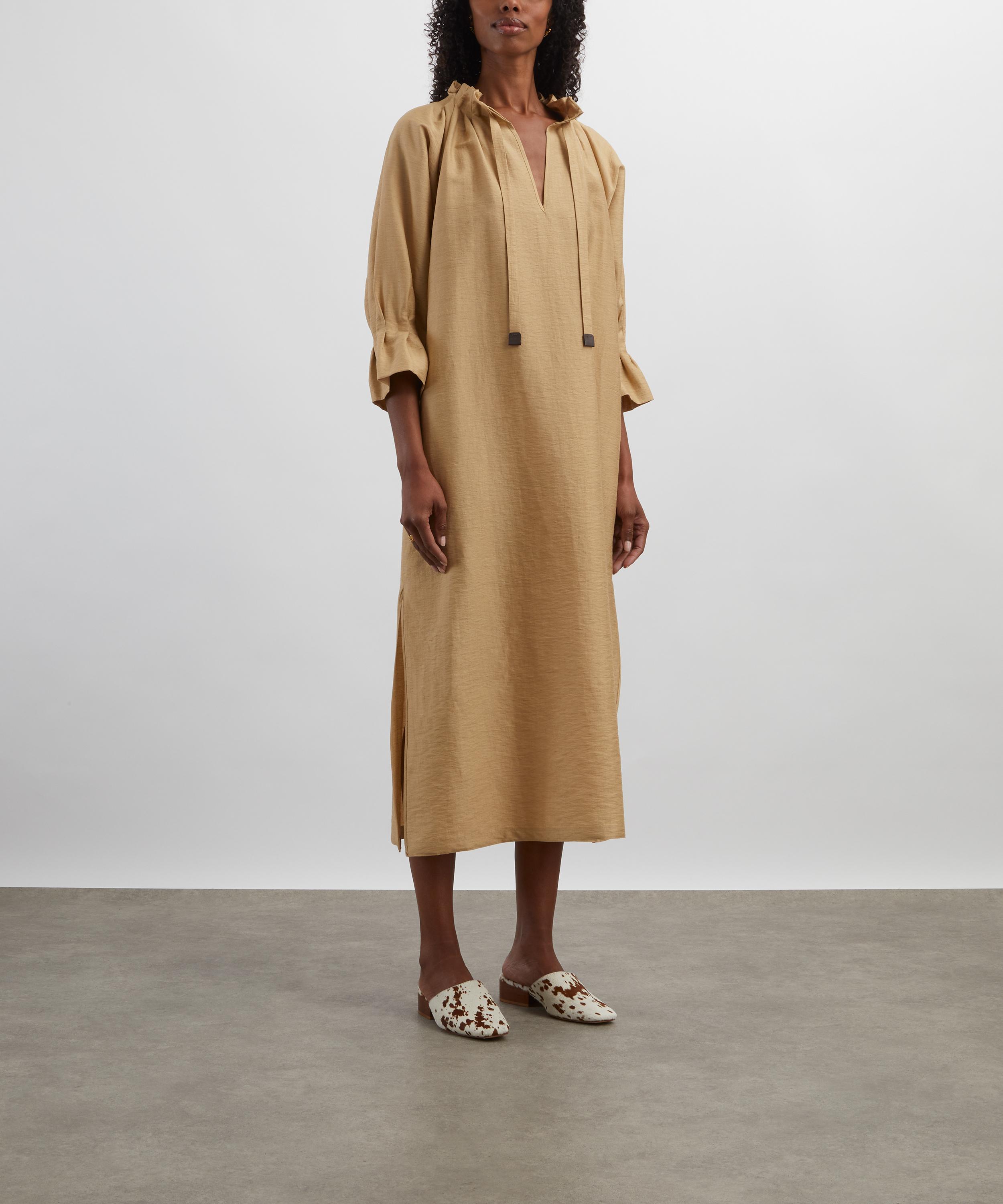 Max Mara - Jene Long Linen-Silk Dress image number 2