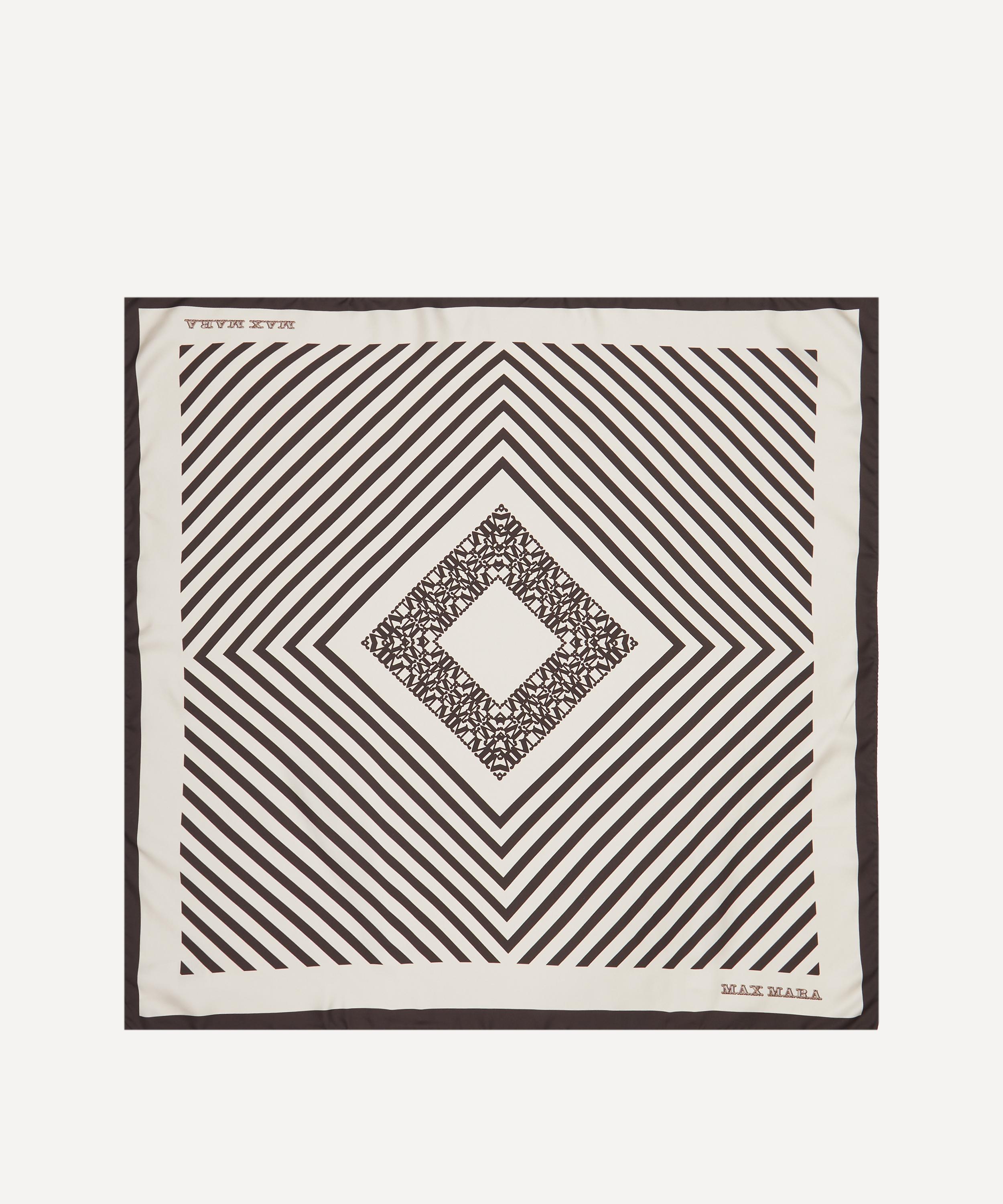 Max Mara - Printed Silk Oversized Yoke Scarf image number 0