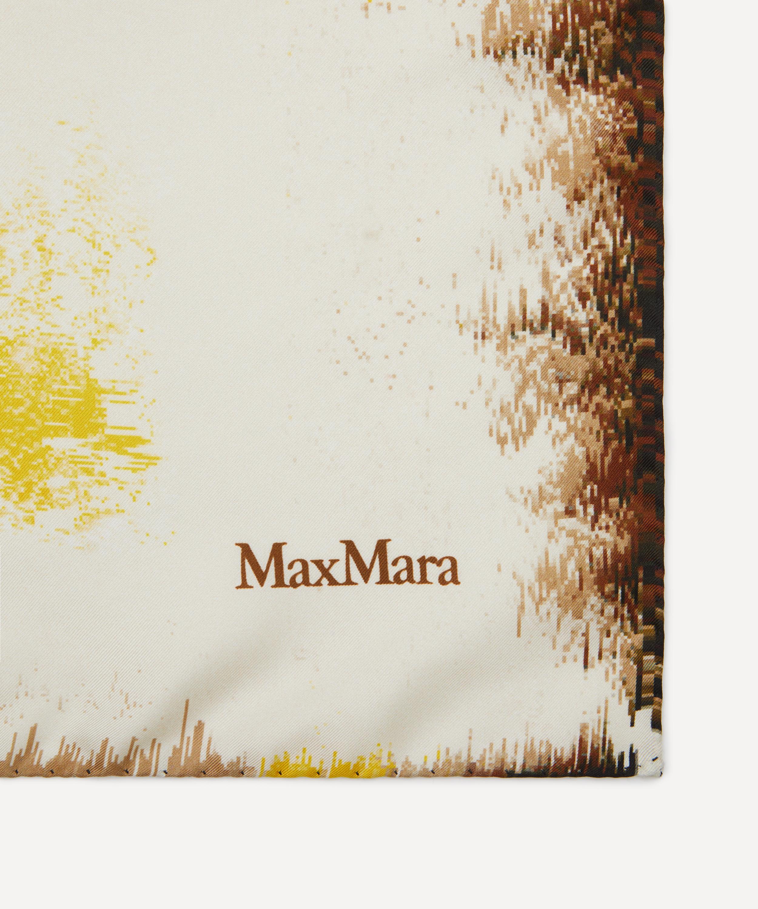 Max Mara - Printed Silk Oversized Yoke Scarf image number 2