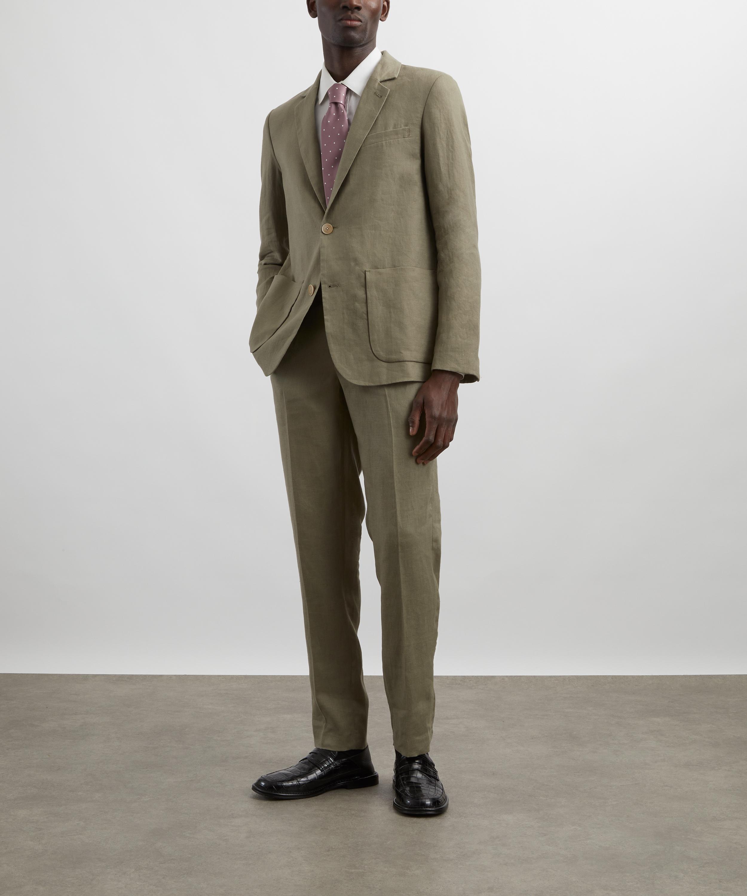 Wax London - Fintry Khaki Linen Blazer image number 1