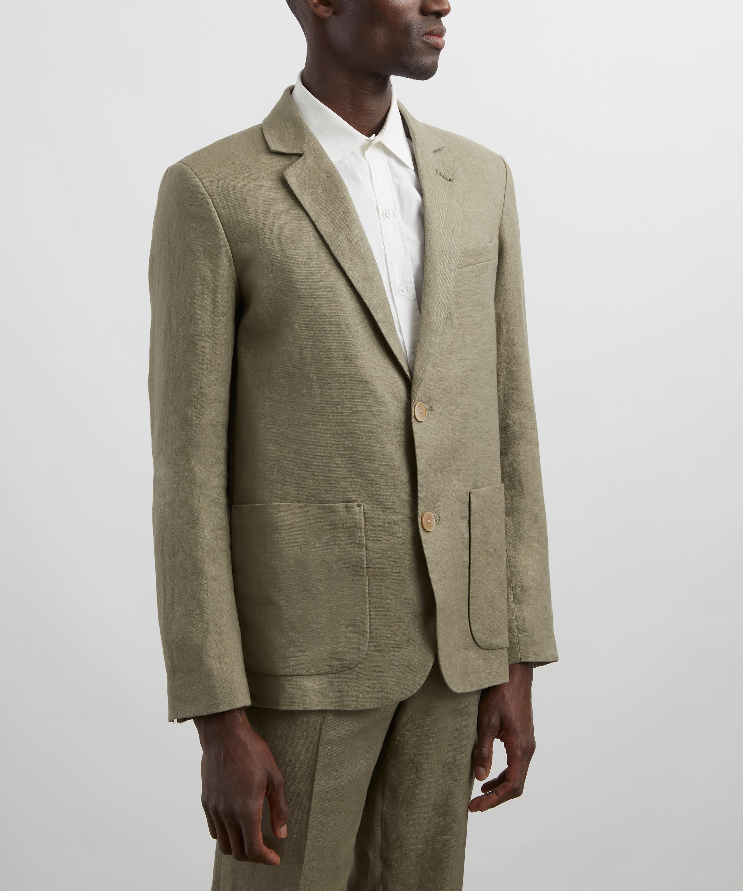 Wax London - Fintry Khaki Linen Blazer image number 2