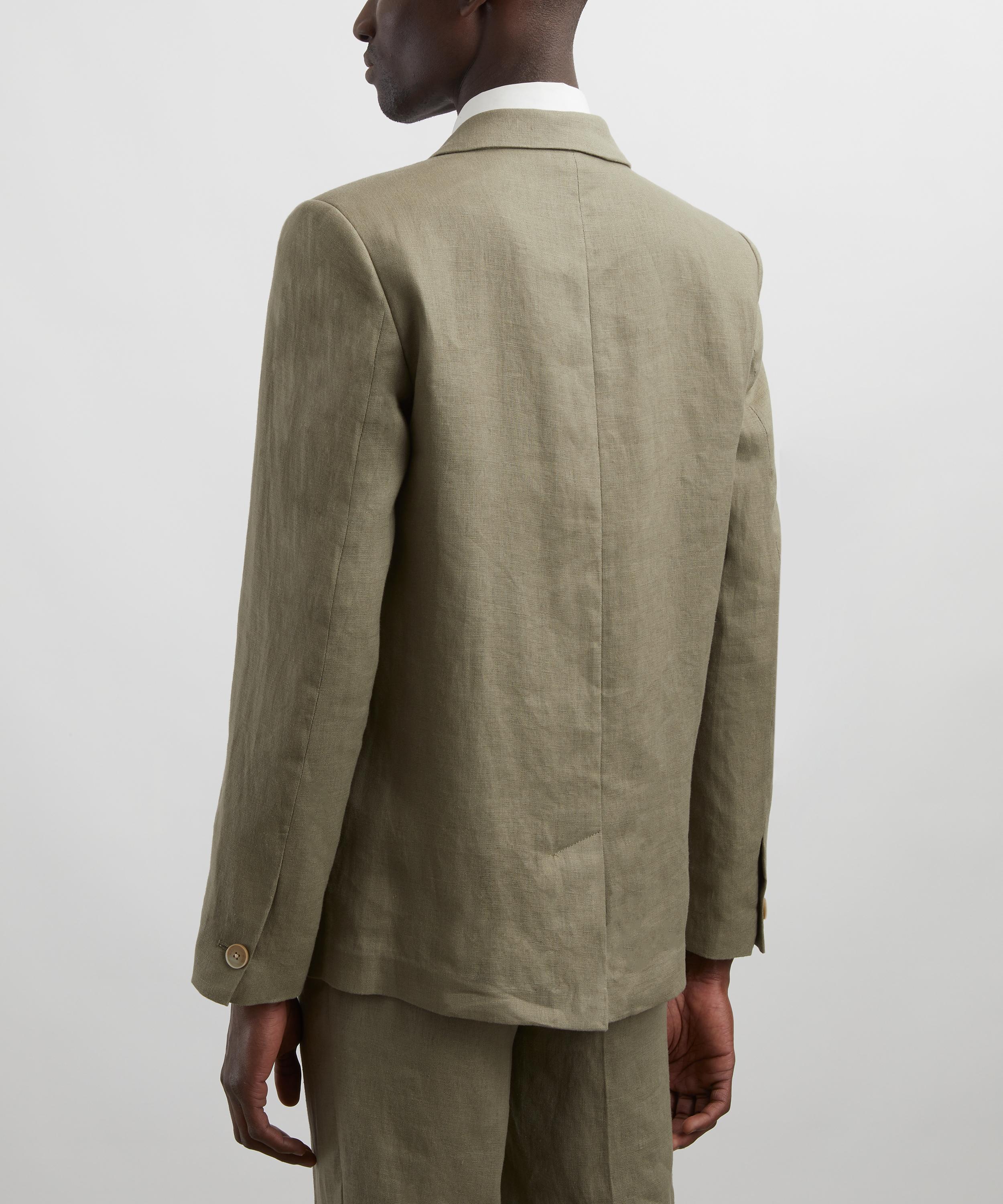 Wax London - Fintry Khaki Linen Blazer image number 3