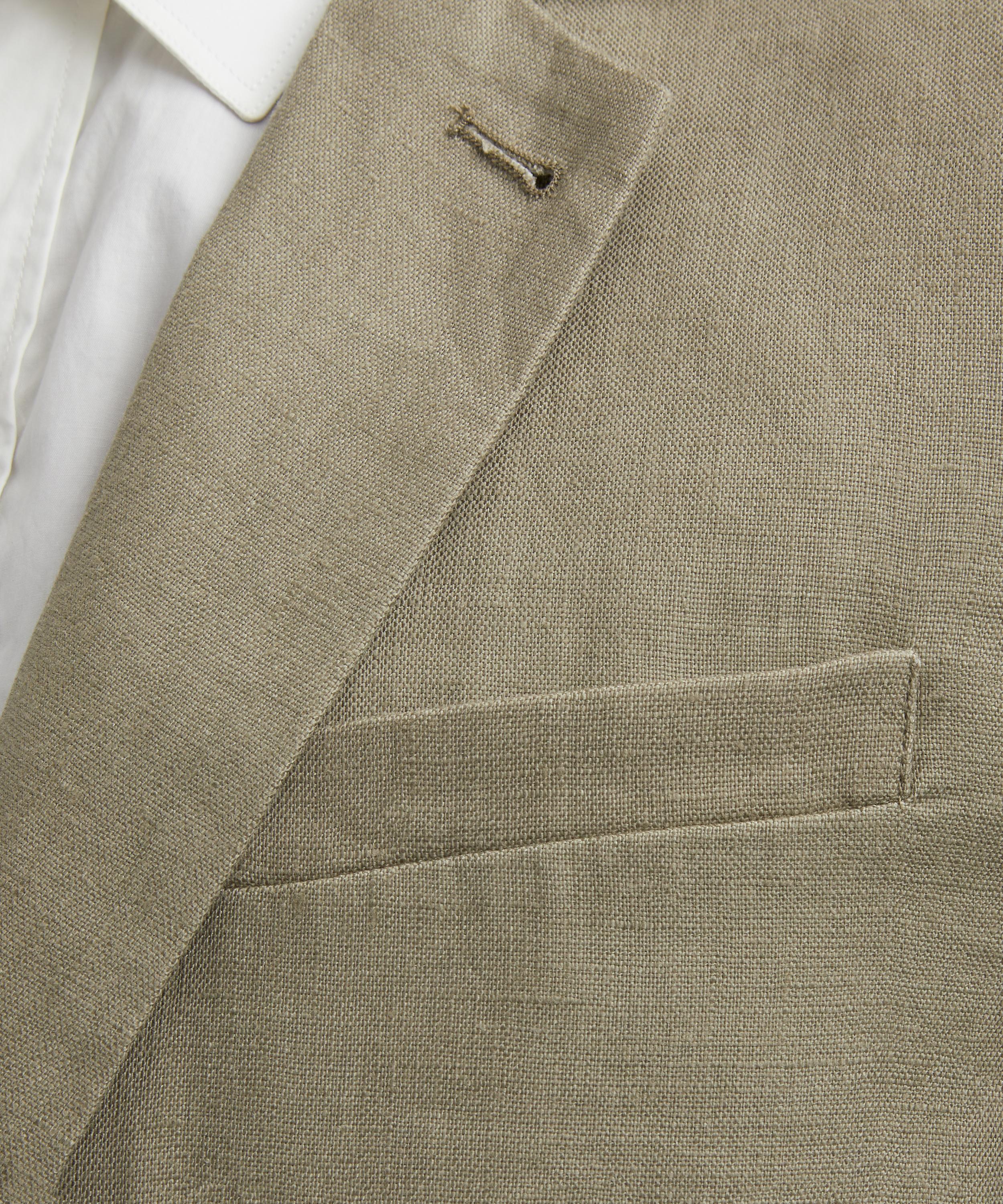 Wax London - Fintry Khaki Linen Blazer image number 4