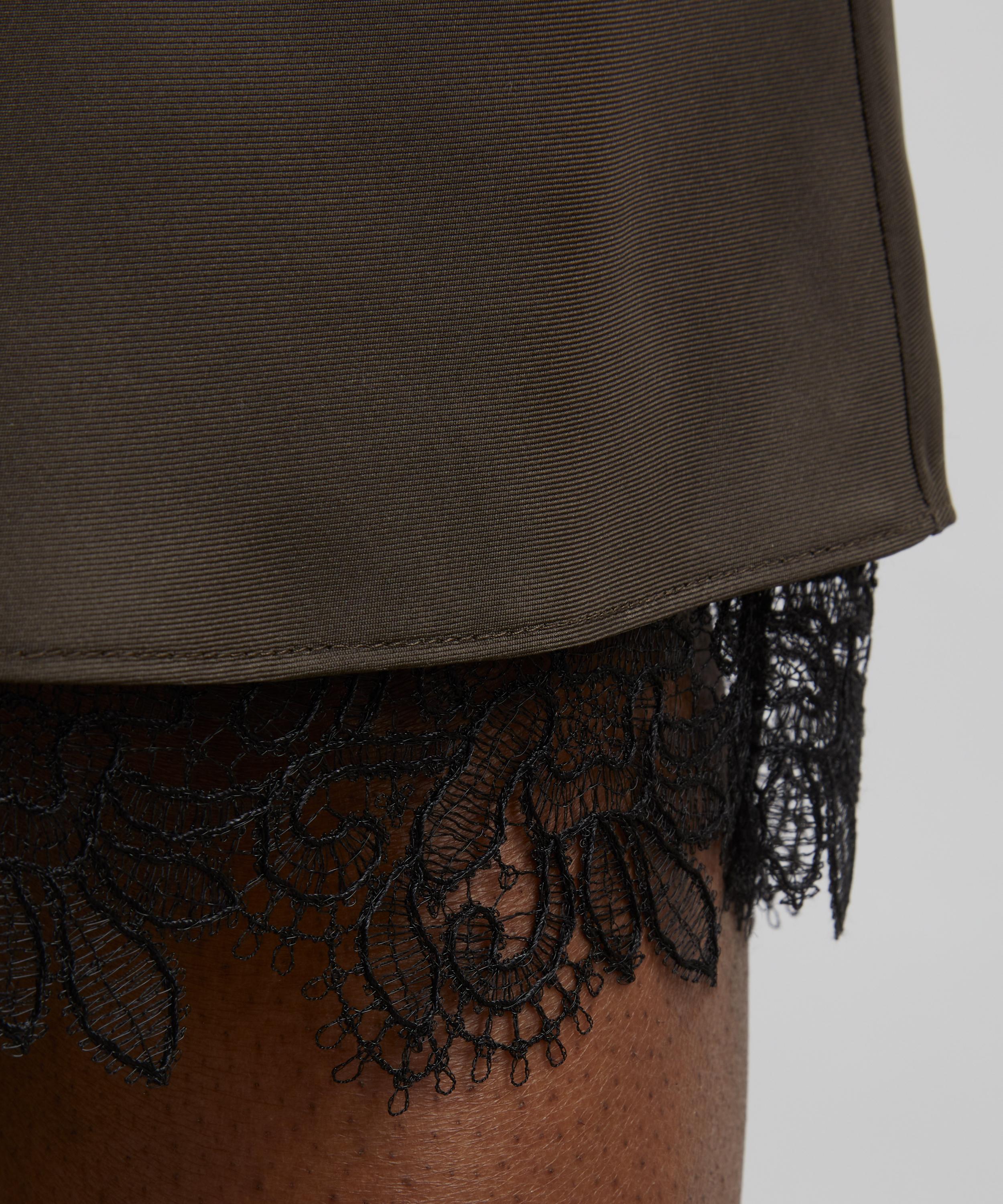 Róhe - Lace-Trimmed Silk Skirt image number 4