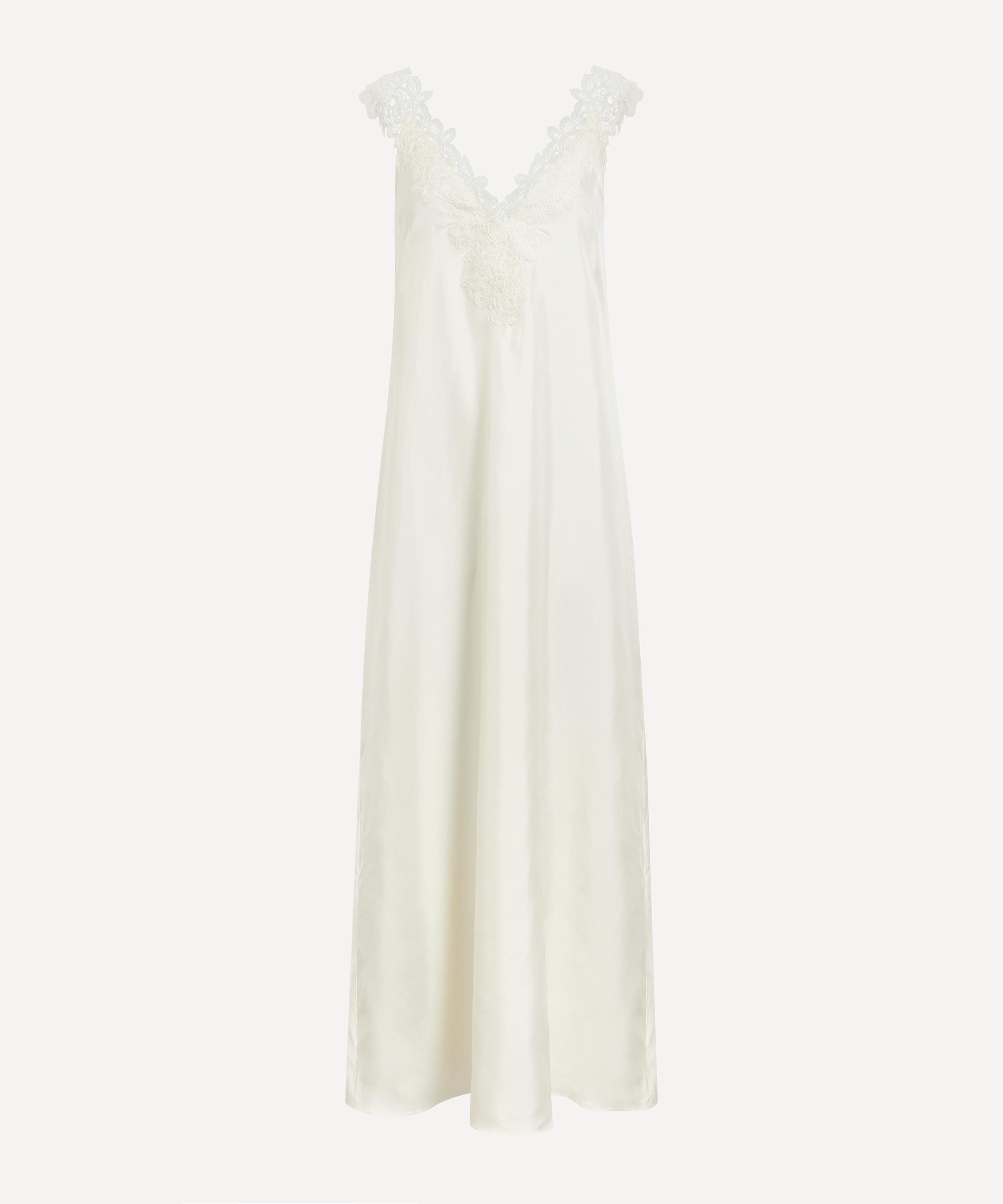 Róhe - Lace-Trimmed Silk Dress image number 0