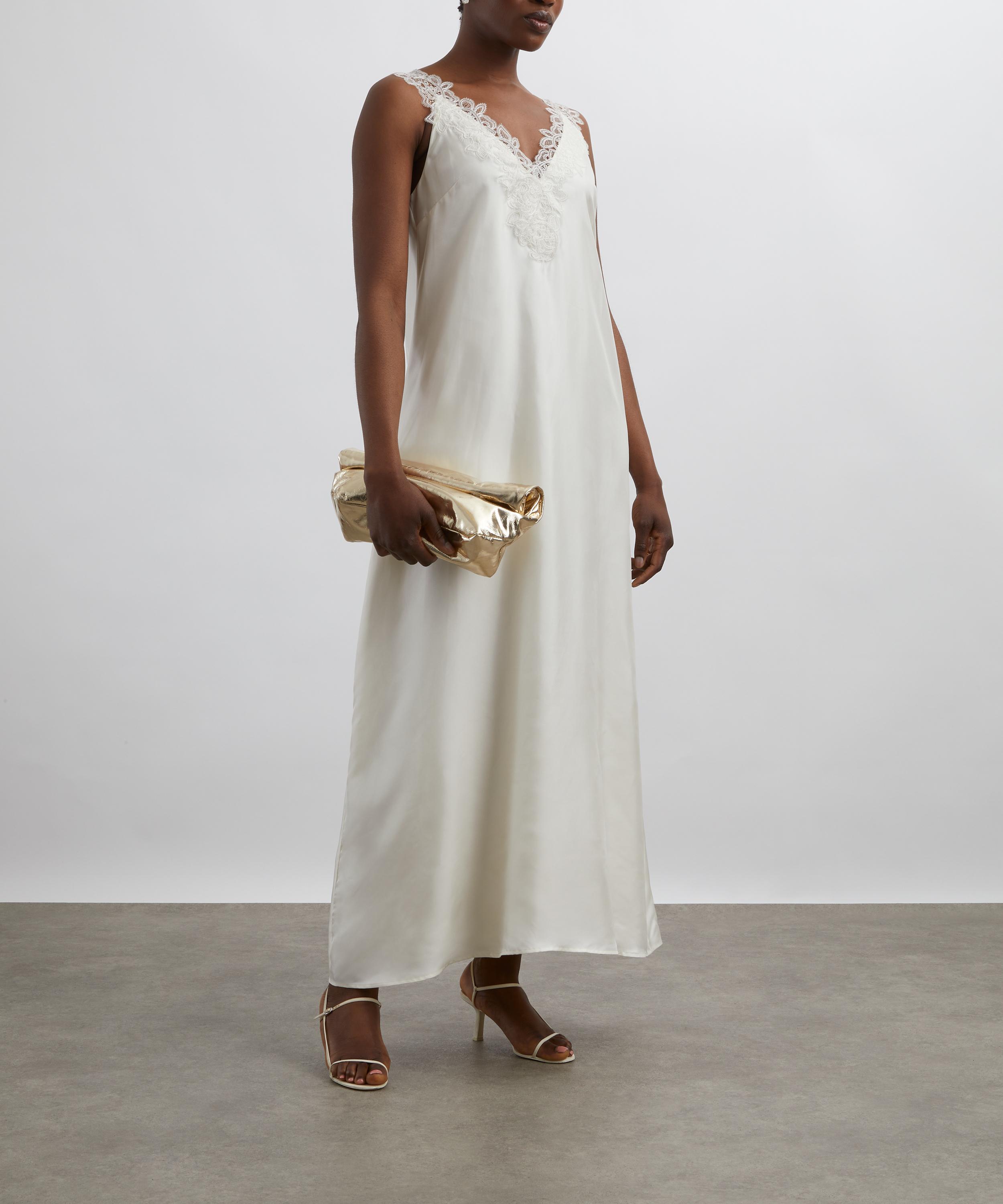 Róhe - Lace-Trimmed Silk Dress image number 1