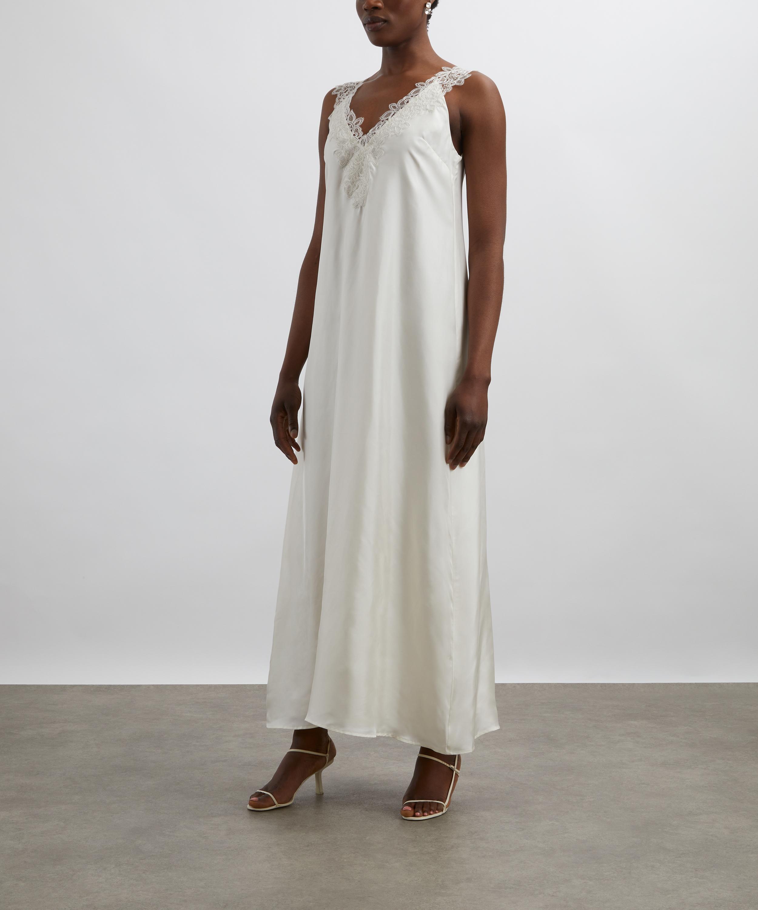Róhe - Lace-Trimmed Silk Dress image number 2