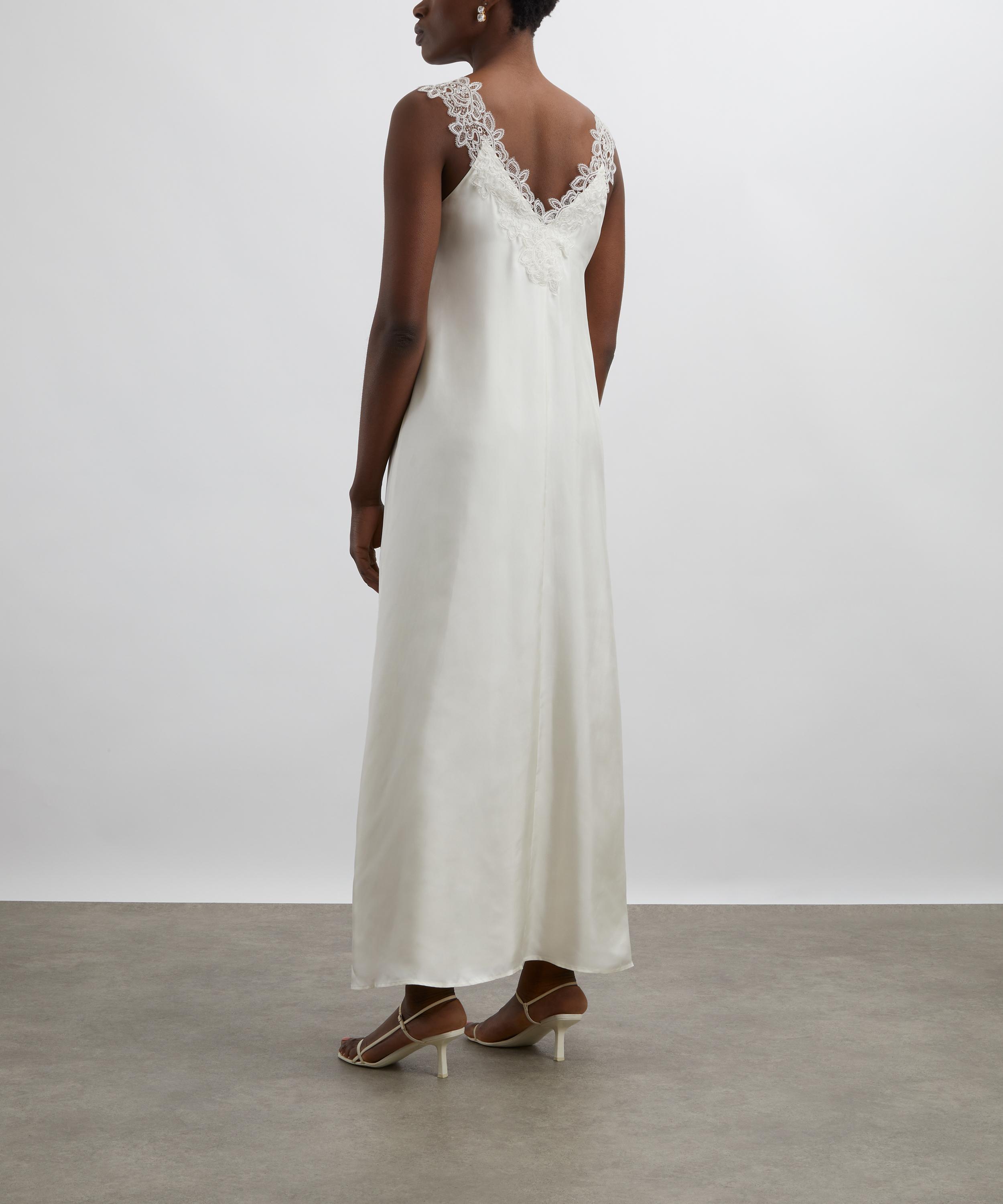 Róhe - Lace-Trimmed Silk Dress image number 3
