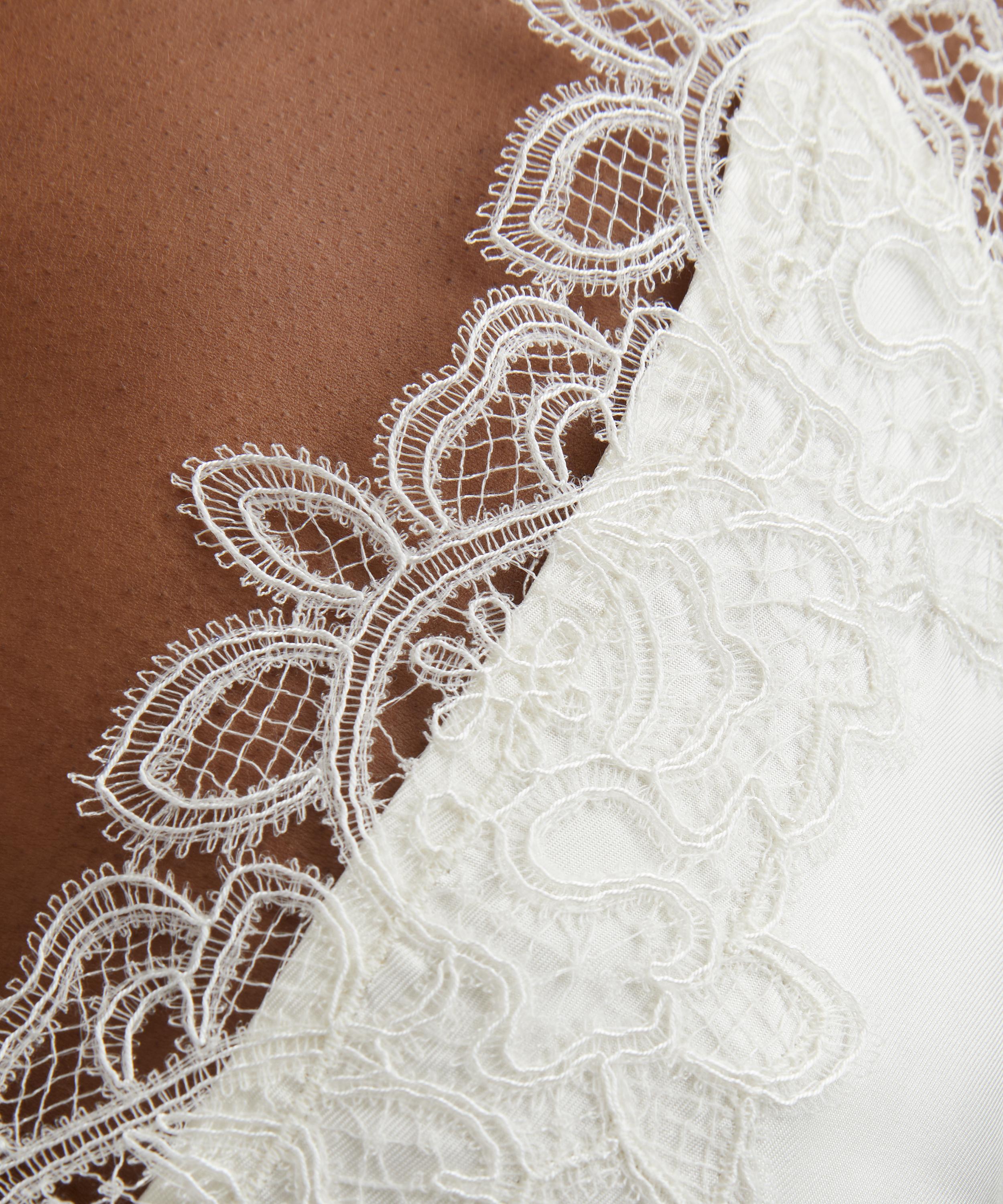 Róhe - Lace-Trimmed Silk Dress image number 4