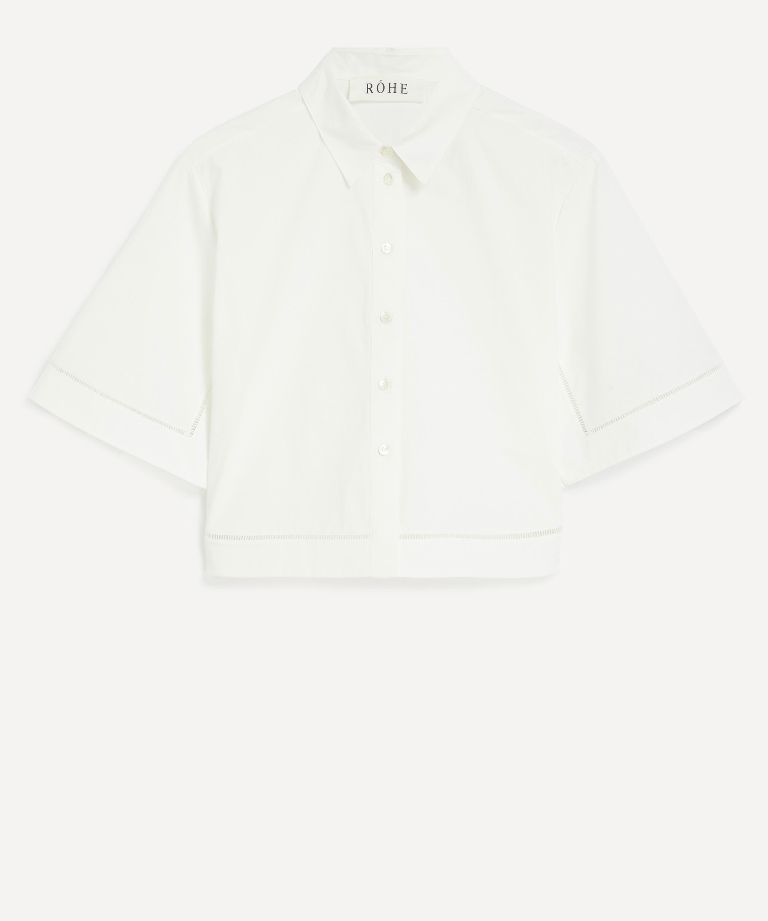 Róhe - Ladder Embroidered Poplin Shirt image number 0