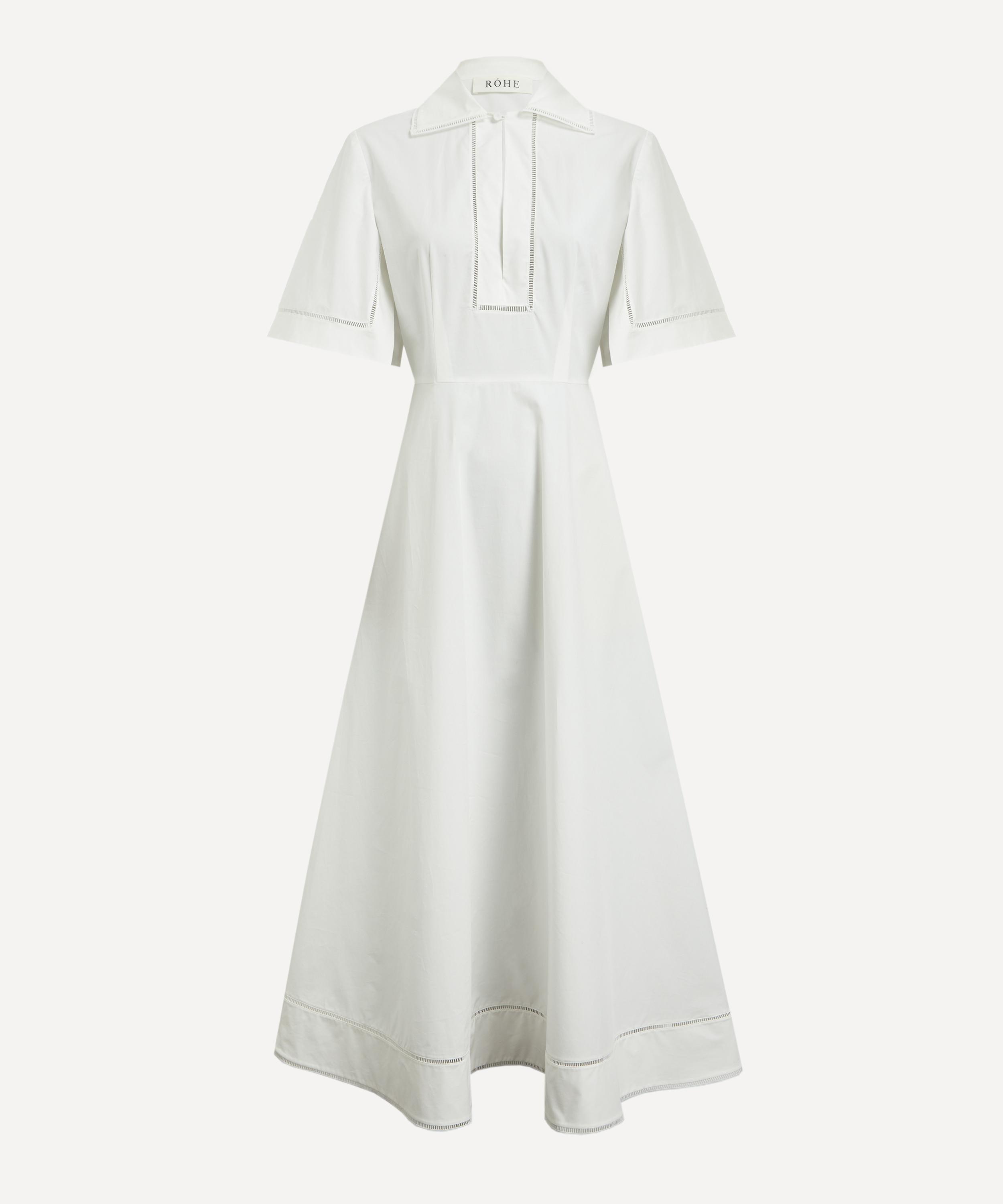 Róhe - Ladder Embroidered Poplin Dress image number 0