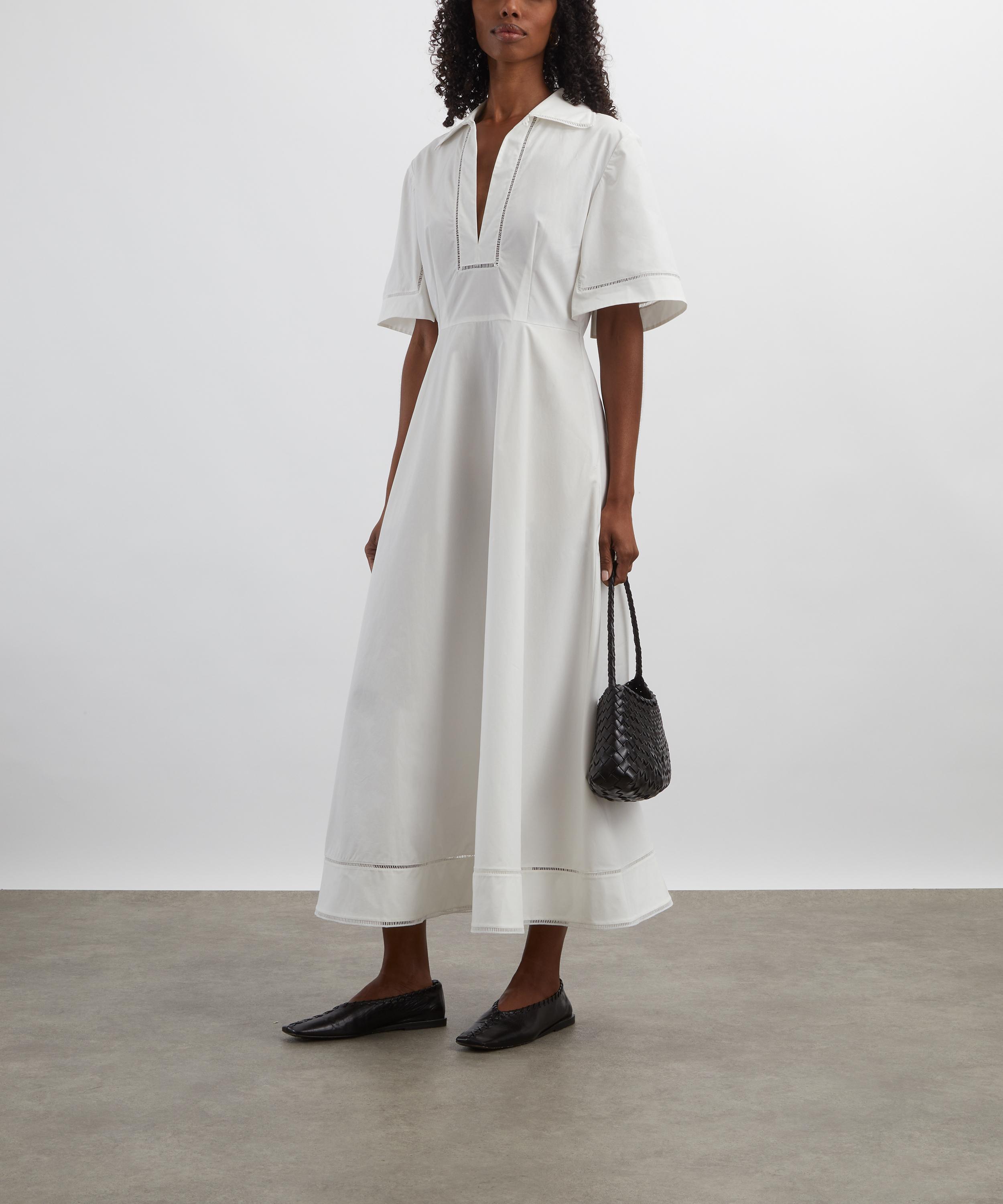 Róhe - Ladder Embroidered Poplin Dress image number 1