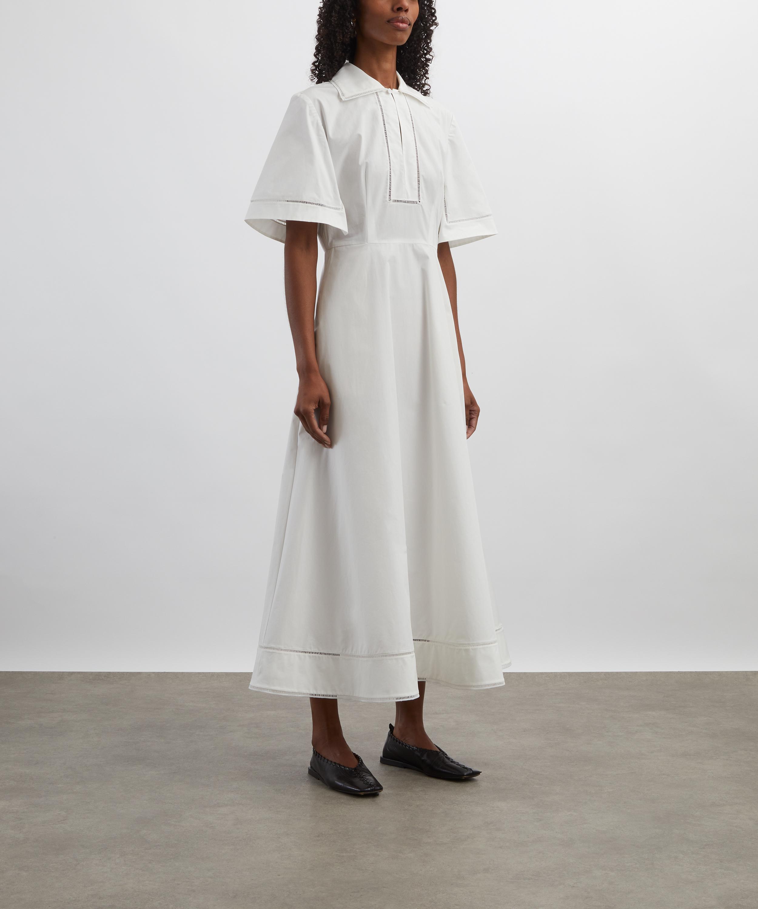 Róhe - Ladder Embroidered Poplin Dress image number 2