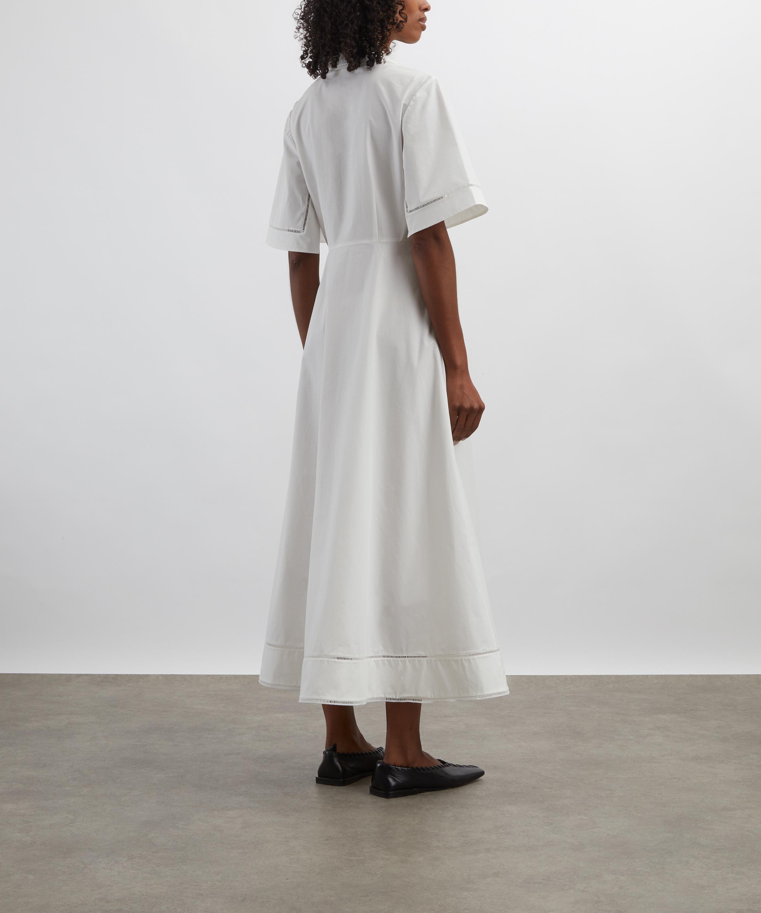 Róhe - Ladder Embroidered Poplin Dress image number 3
