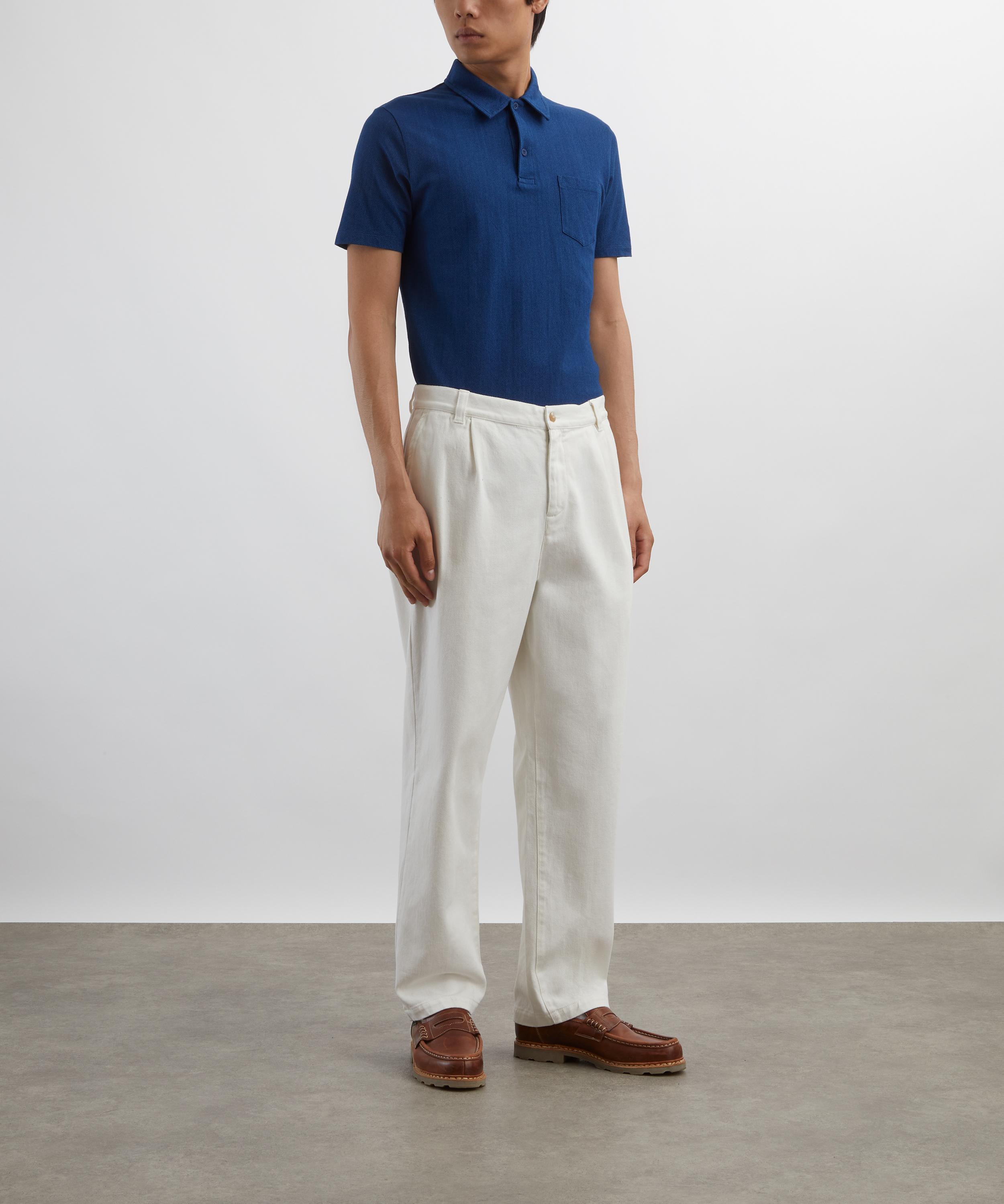 Sunspel - Navy Riviera Midweight T-Shirt image number 1