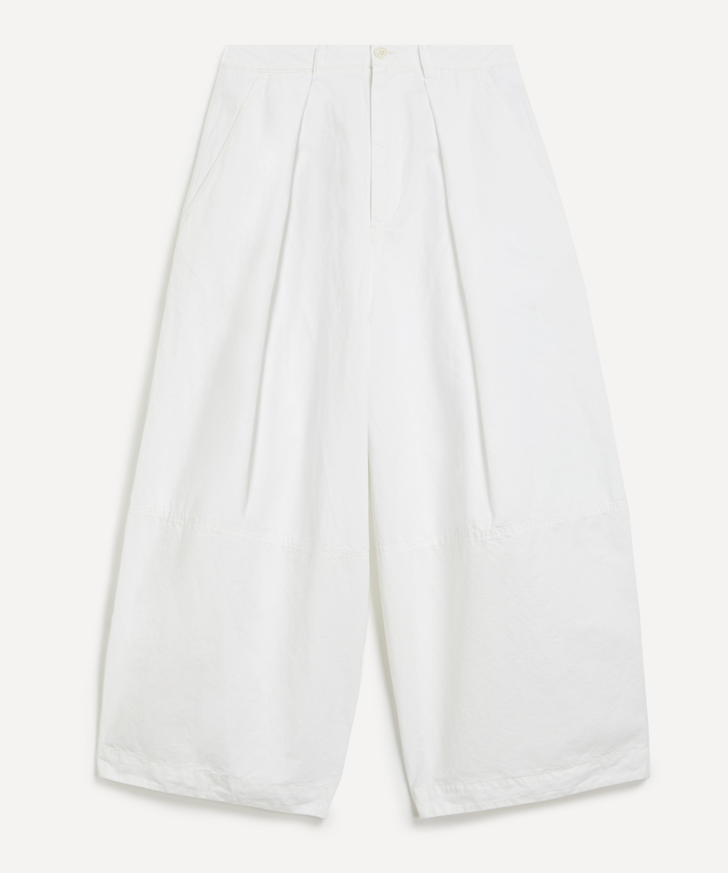 YMC - White Deadbeat Trousers image number 0