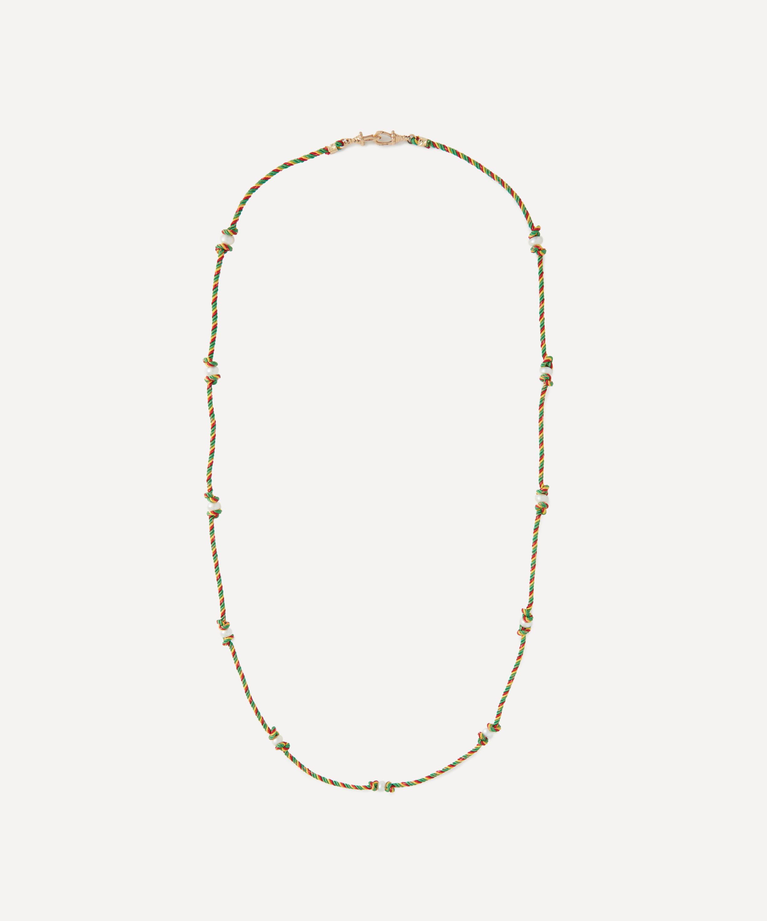 Marie Lichtenberg - 14ct Gold Mauli Silky Rasta Cord Necklace