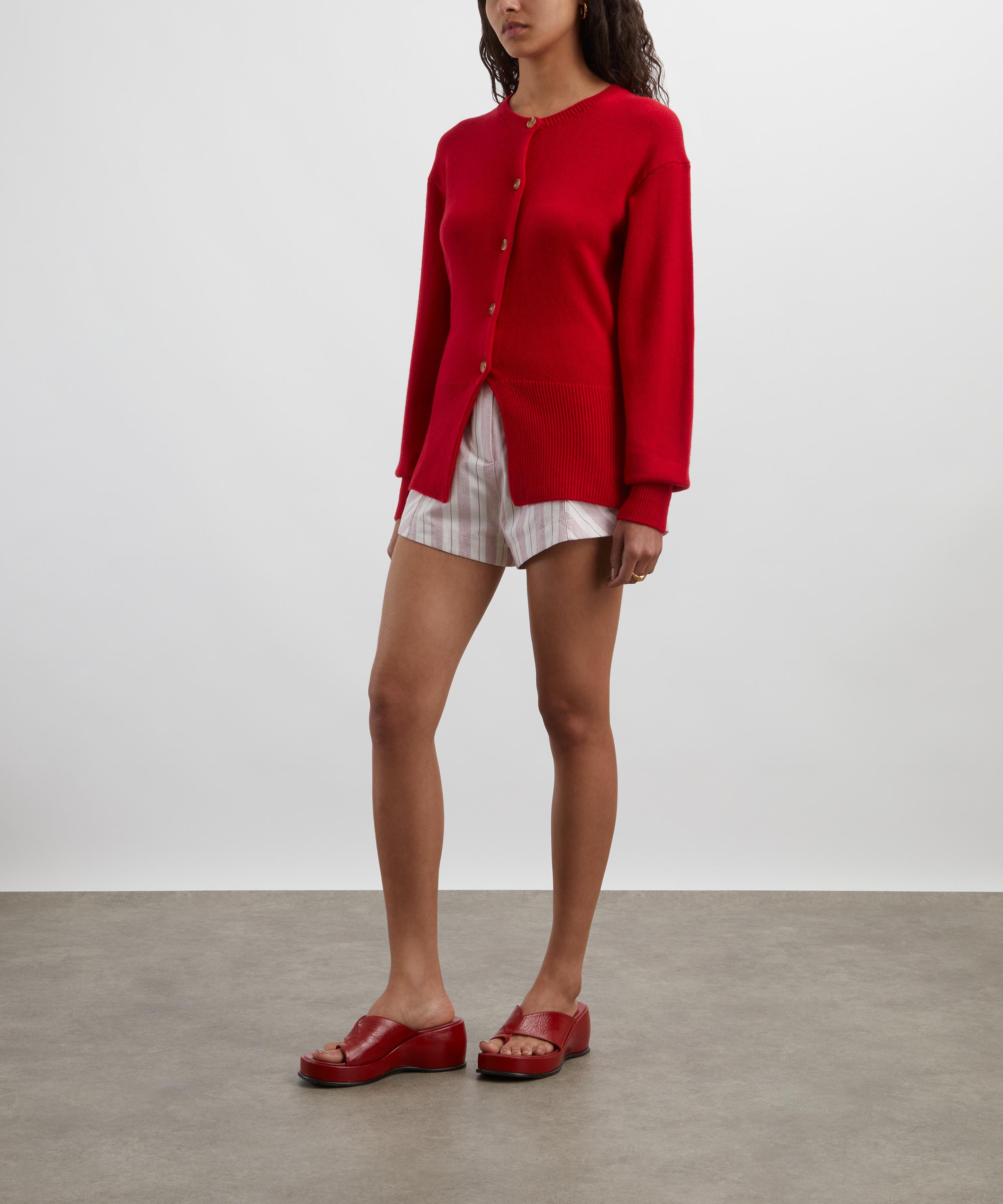 Posse - Teresa Strawberry Wool-Cashmere Cardigan image number 1