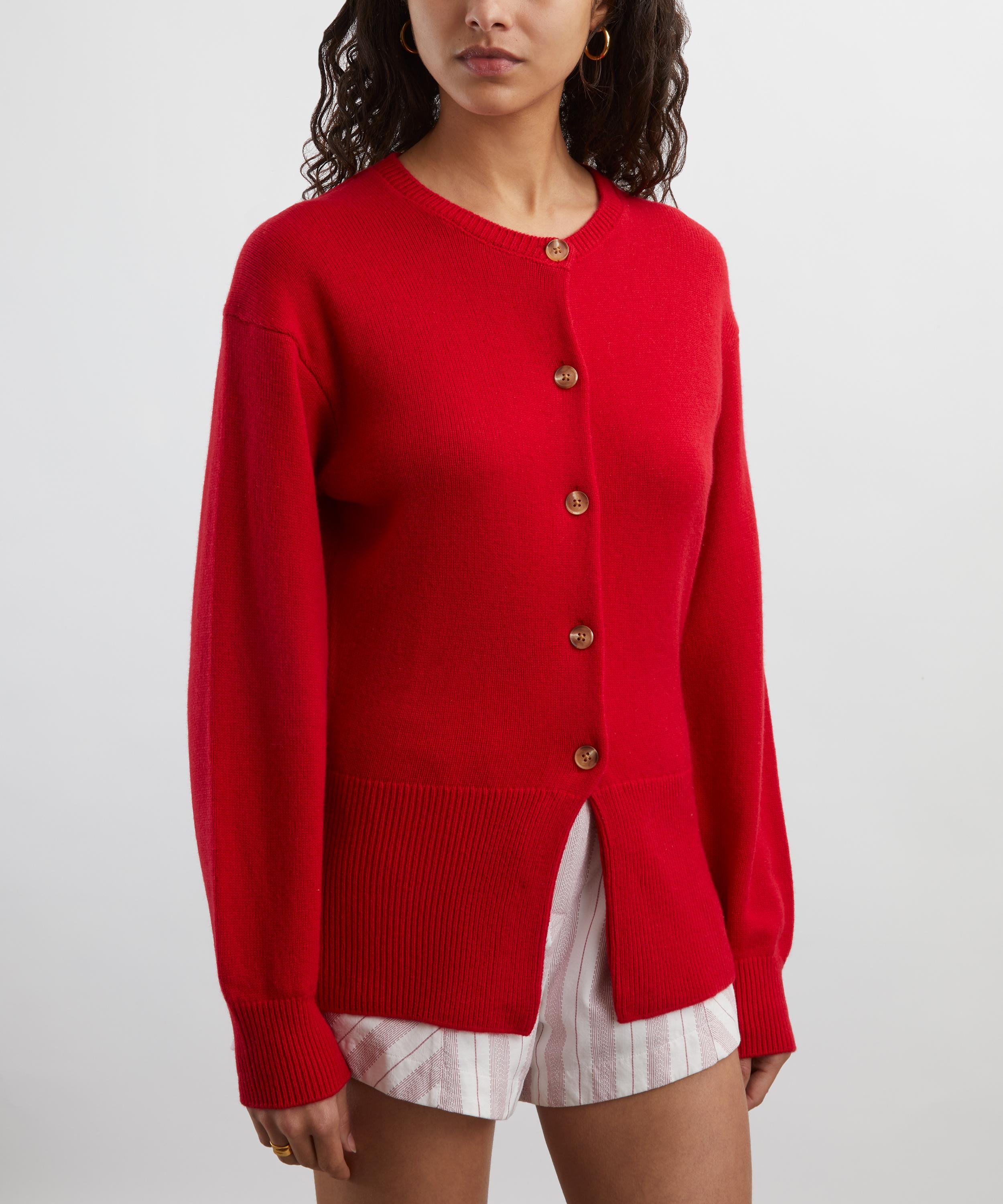 Posse - Teresa Strawberry Wool-Cashmere Cardigan image number 2