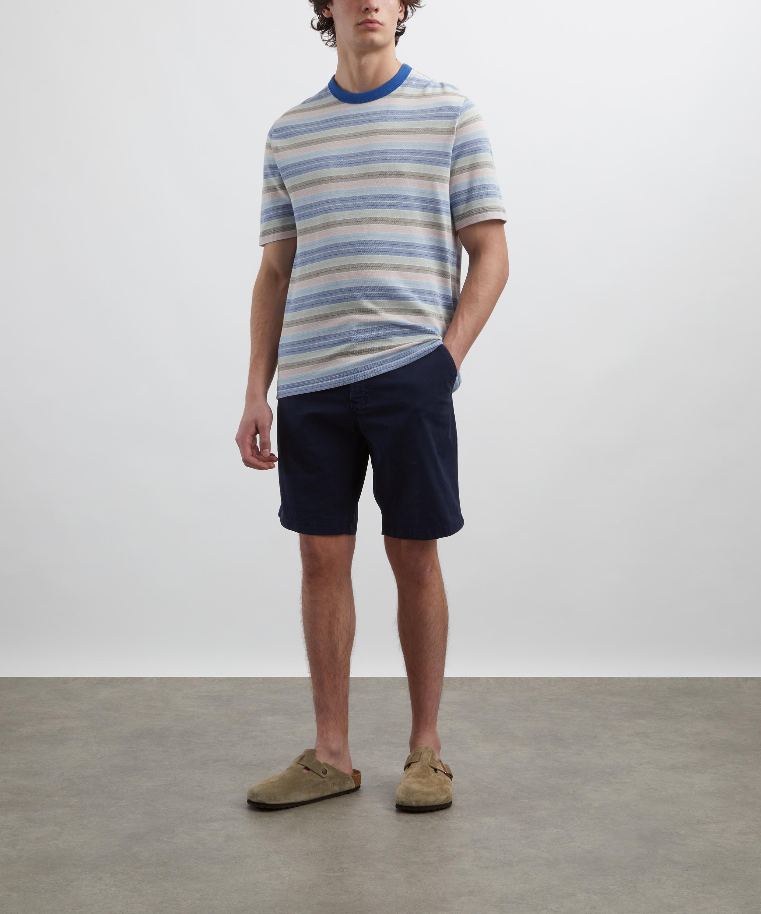 PS Paul Smith - Broad Stripe Zebra Cotton Twill Shorts image number 1