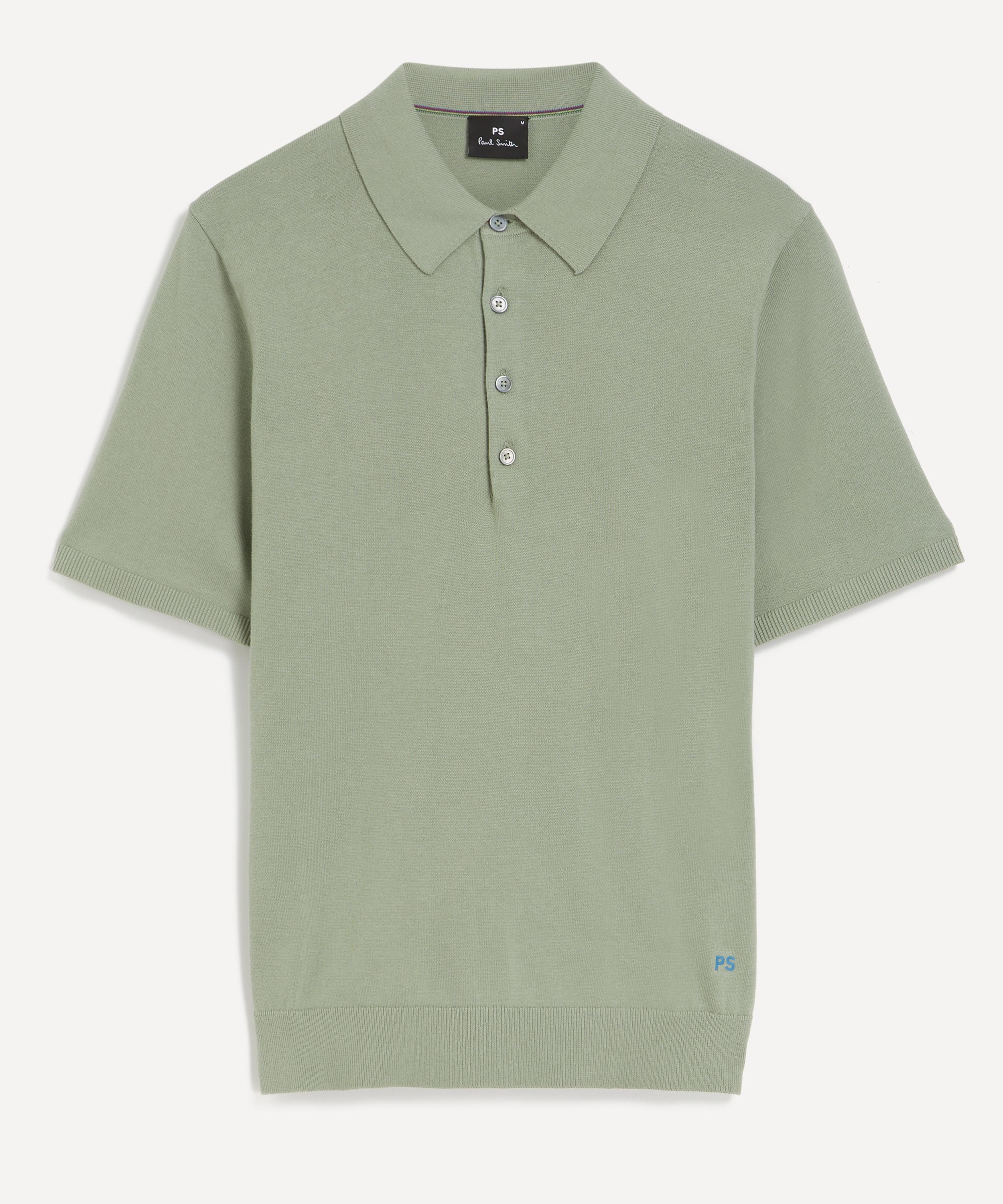 PS Paul Smith - Green Cotton-Knit Polo Shirt