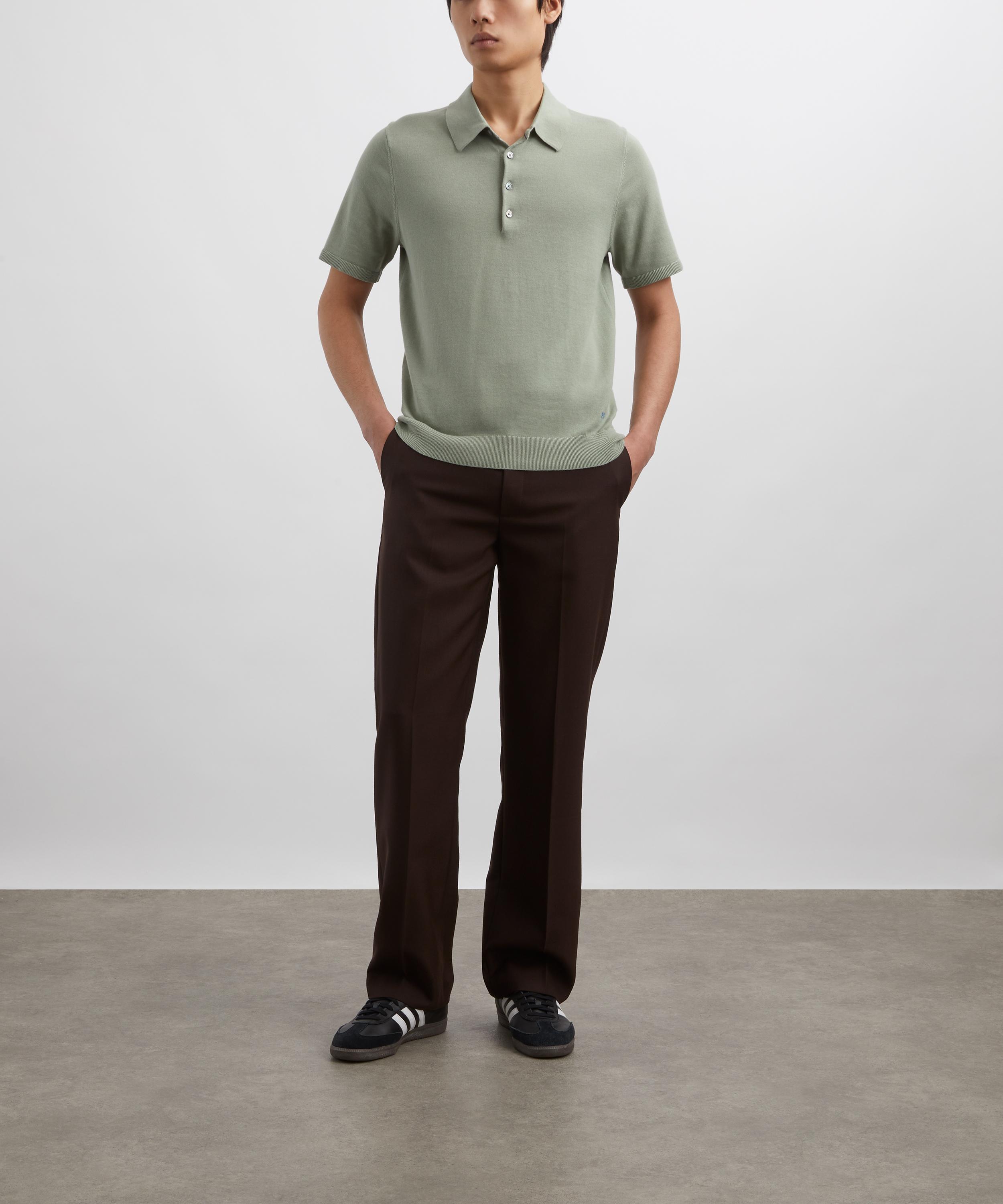 PS Paul Smith - Green Cotton-Knit Polo Shirt image number 1