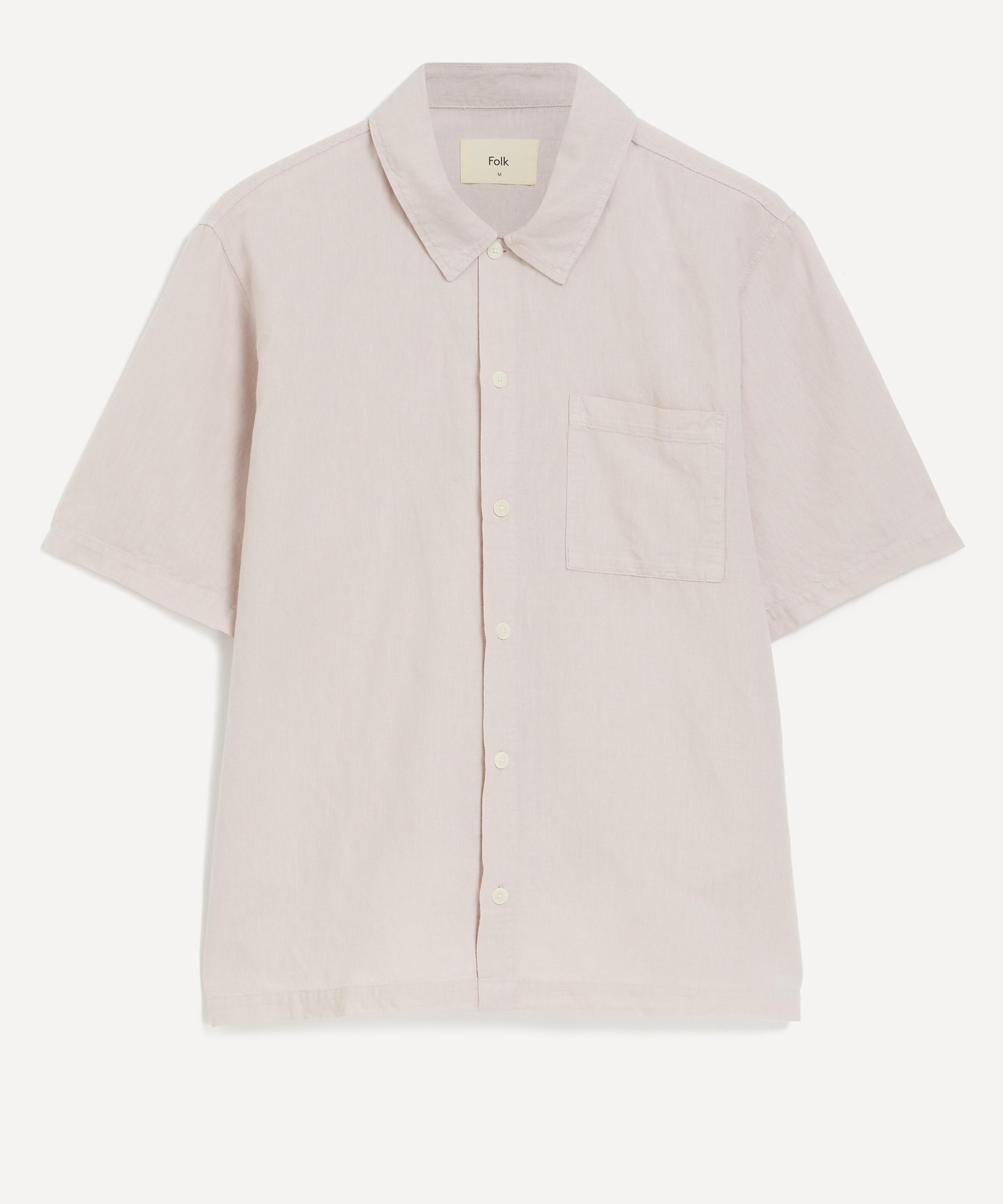 Folk - Gabe Linen-Cotton Short Sleeve Shirt image number 0