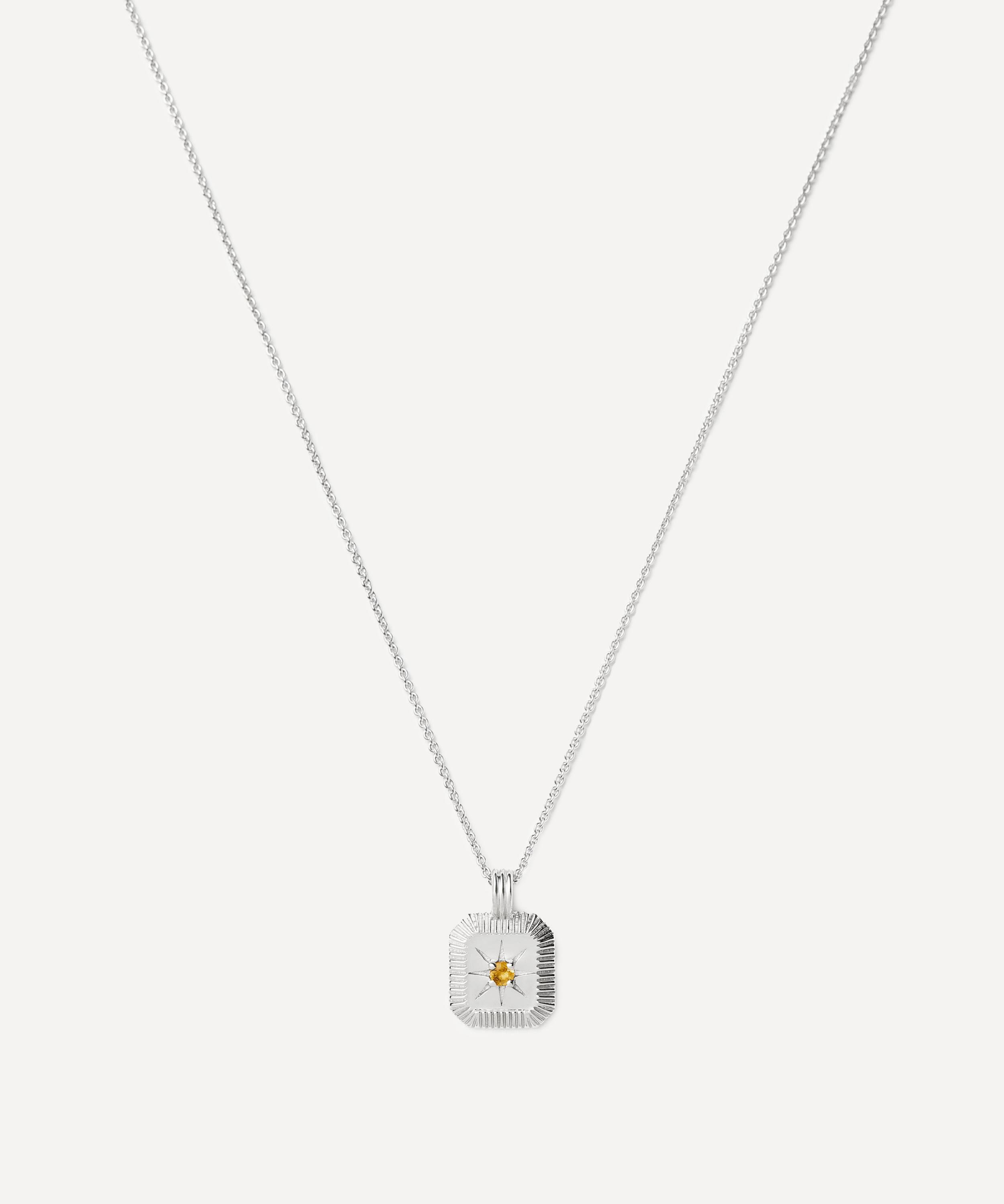 Missoma - Sterling Silver November Birthstone Pendant Necklace image number 0